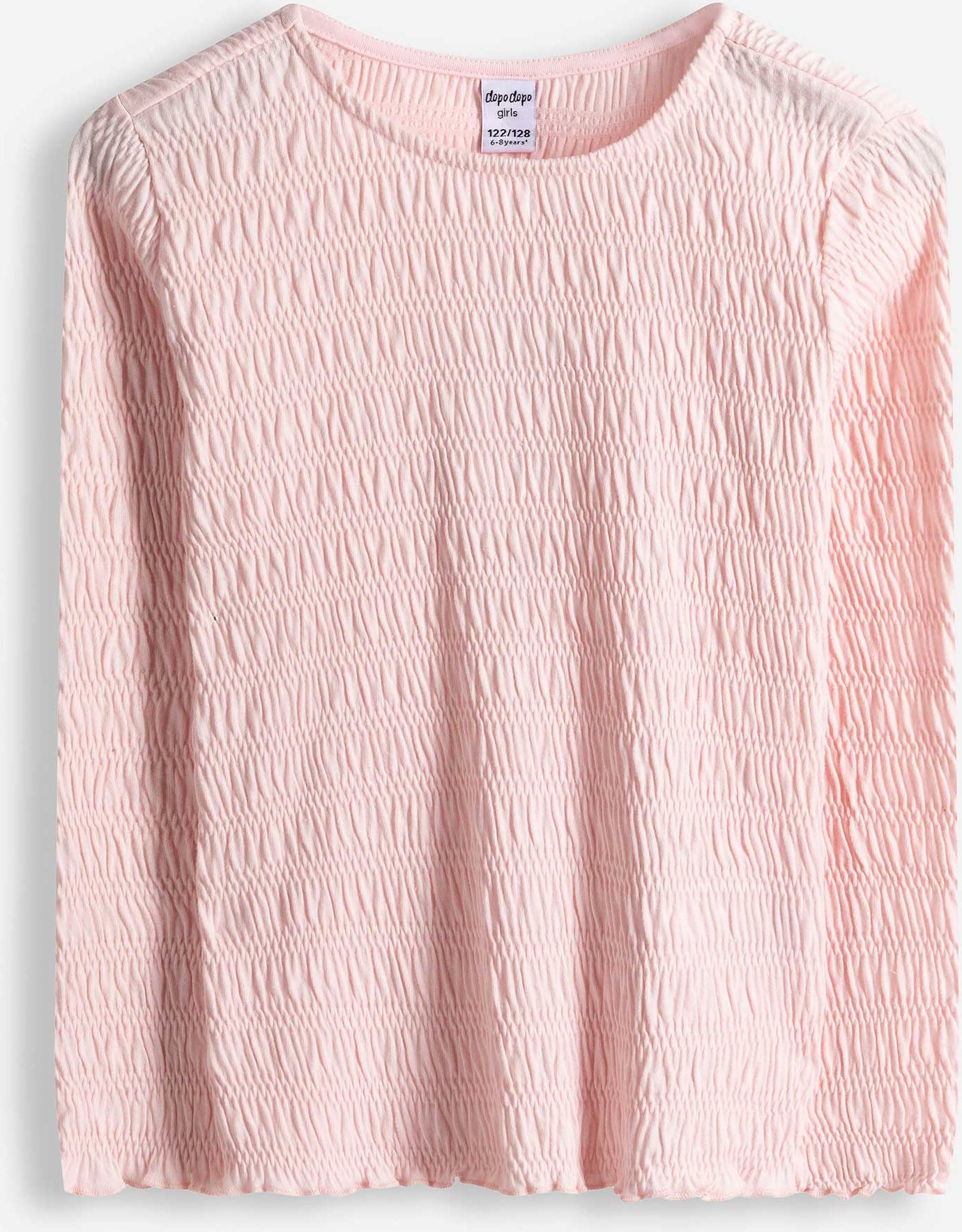 Langarmshirt - einfarbig - rosa