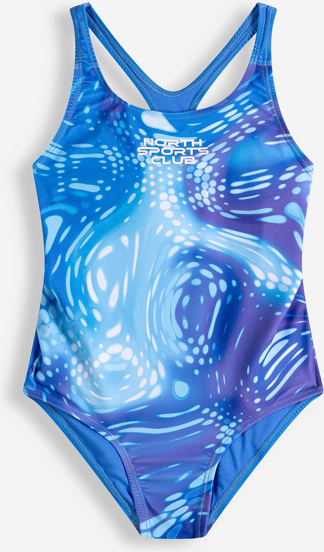 Badeanzug - Allover-Print - weiß