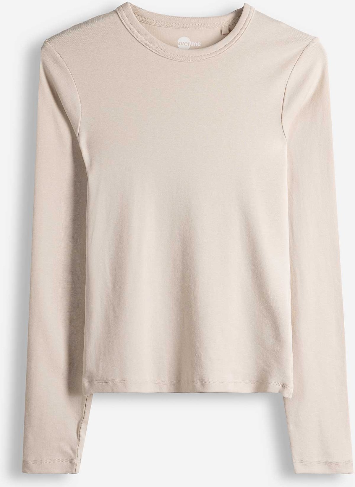 Langarmshirt - Modal-Anteil - weiß