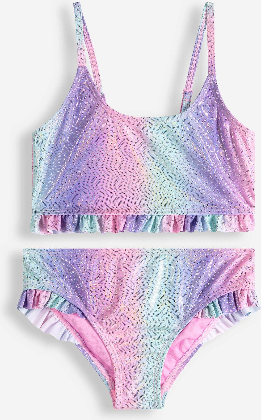 Set aus Bikinitop und Bikinislip - Farbnuancen - pink