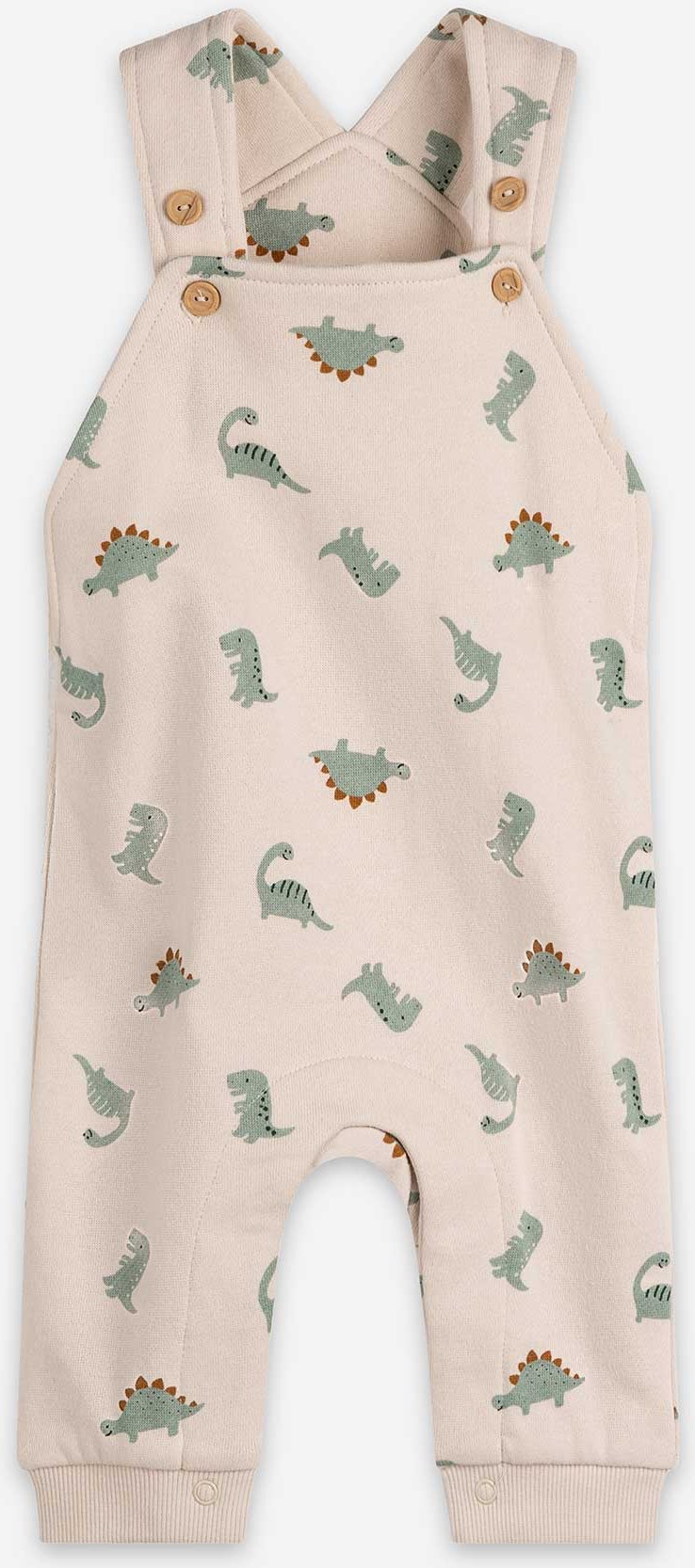 Latzhose - Weiches Material - beige