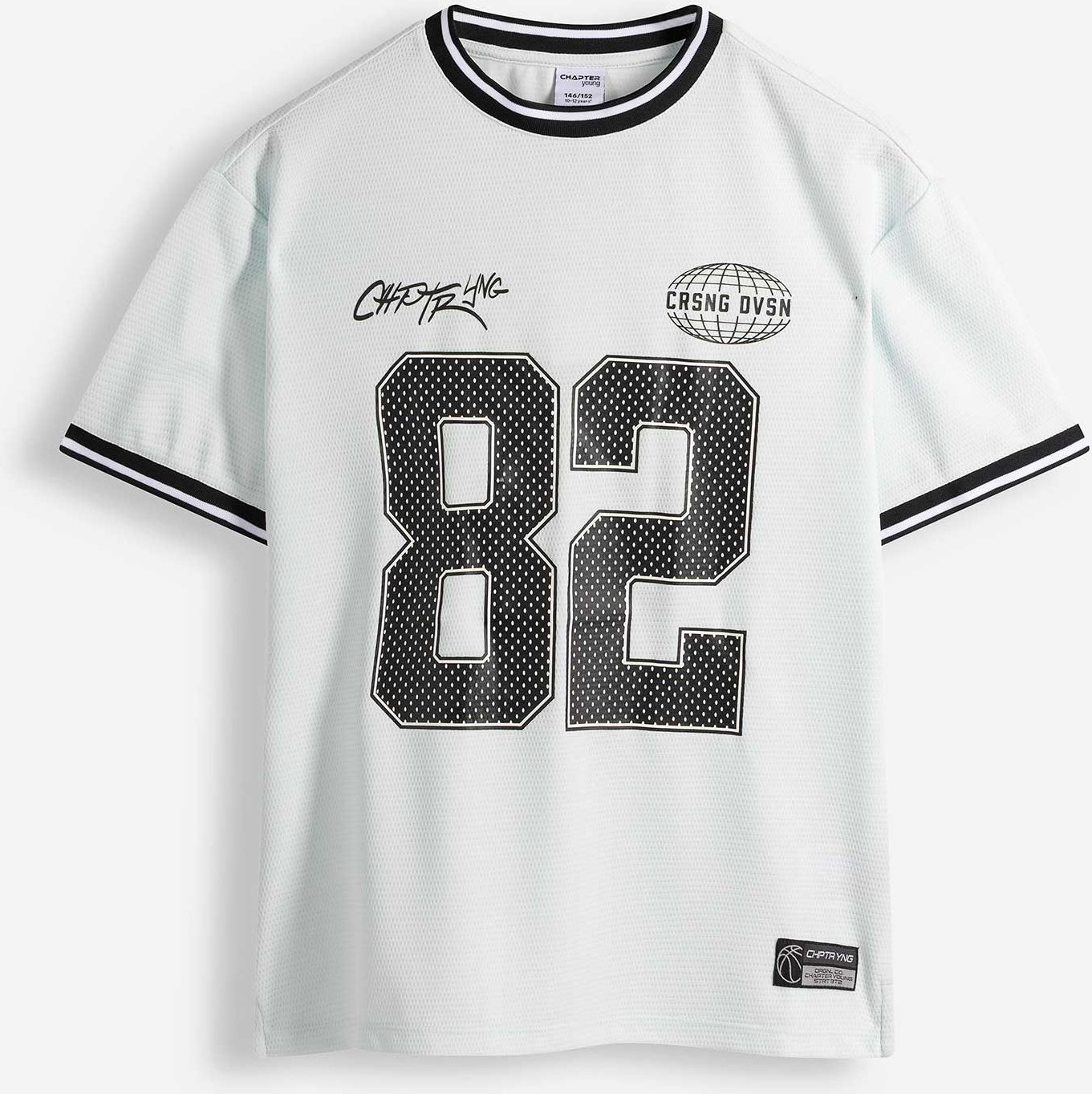 T-Shirt - Mesh - hellblau