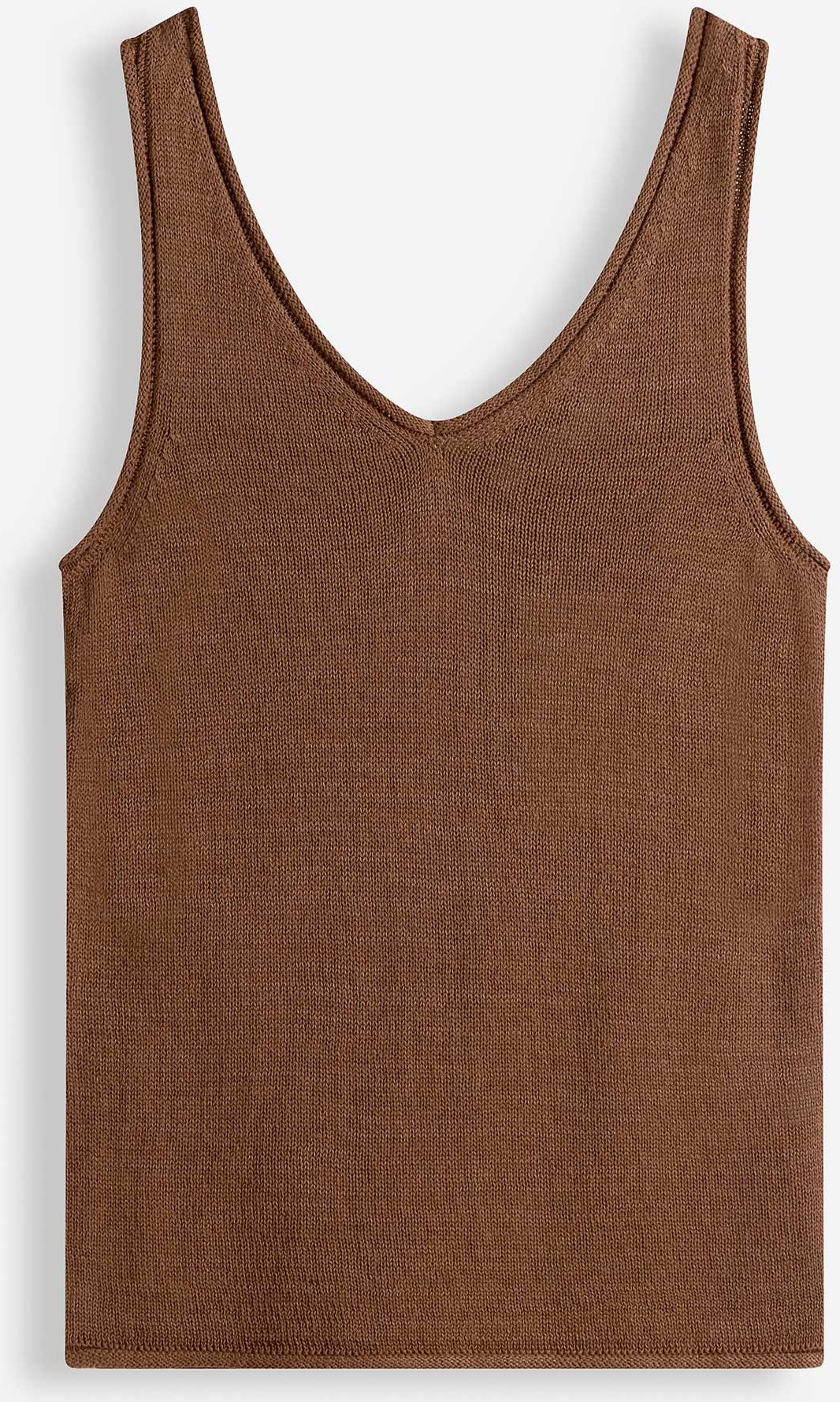 Stricktop - Viskose-Mix - braun