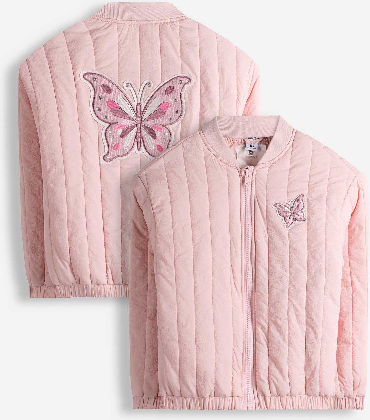 Jacke - Stickereien - rosa