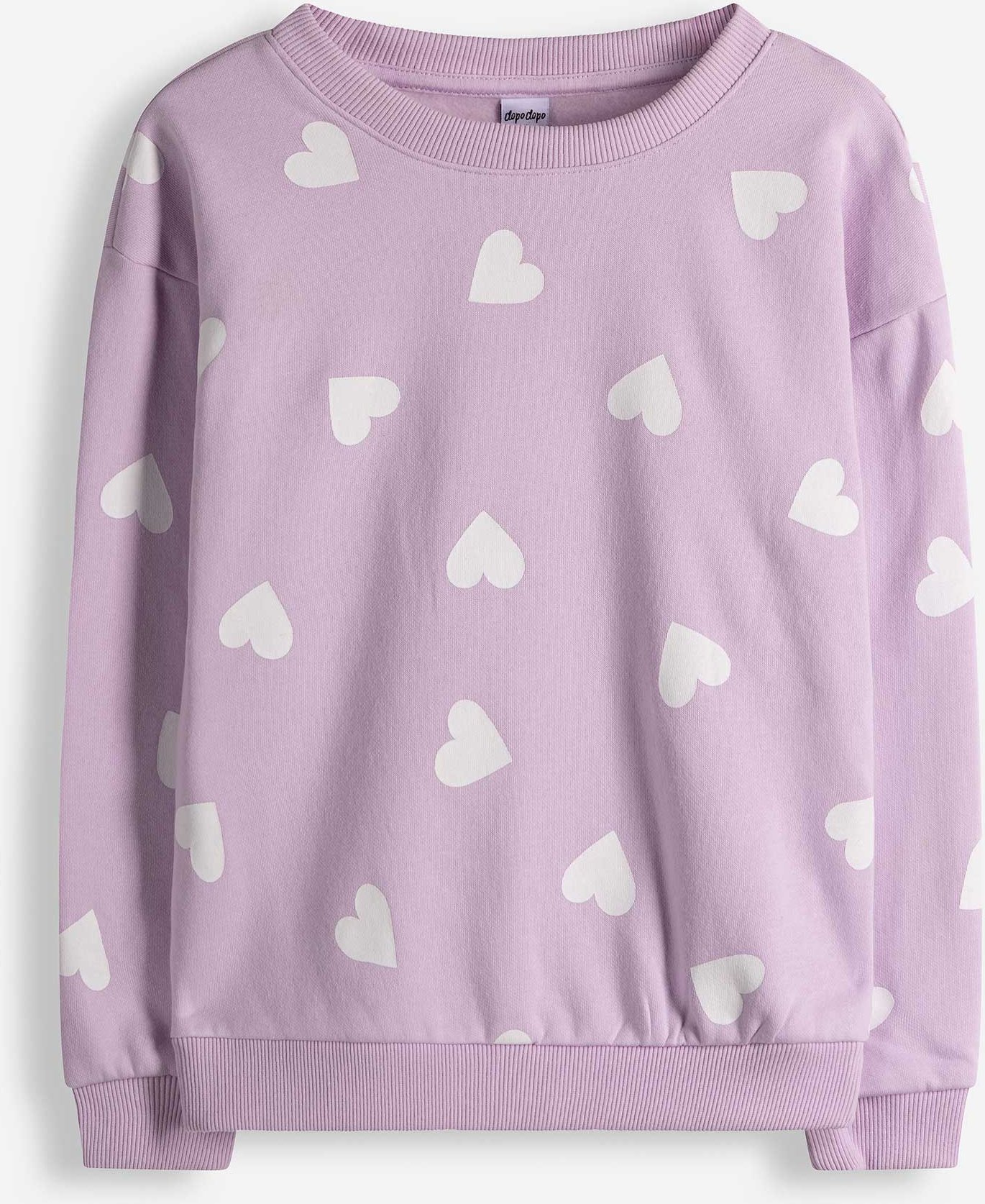 Sweatshirt - Allover-Muster - lila