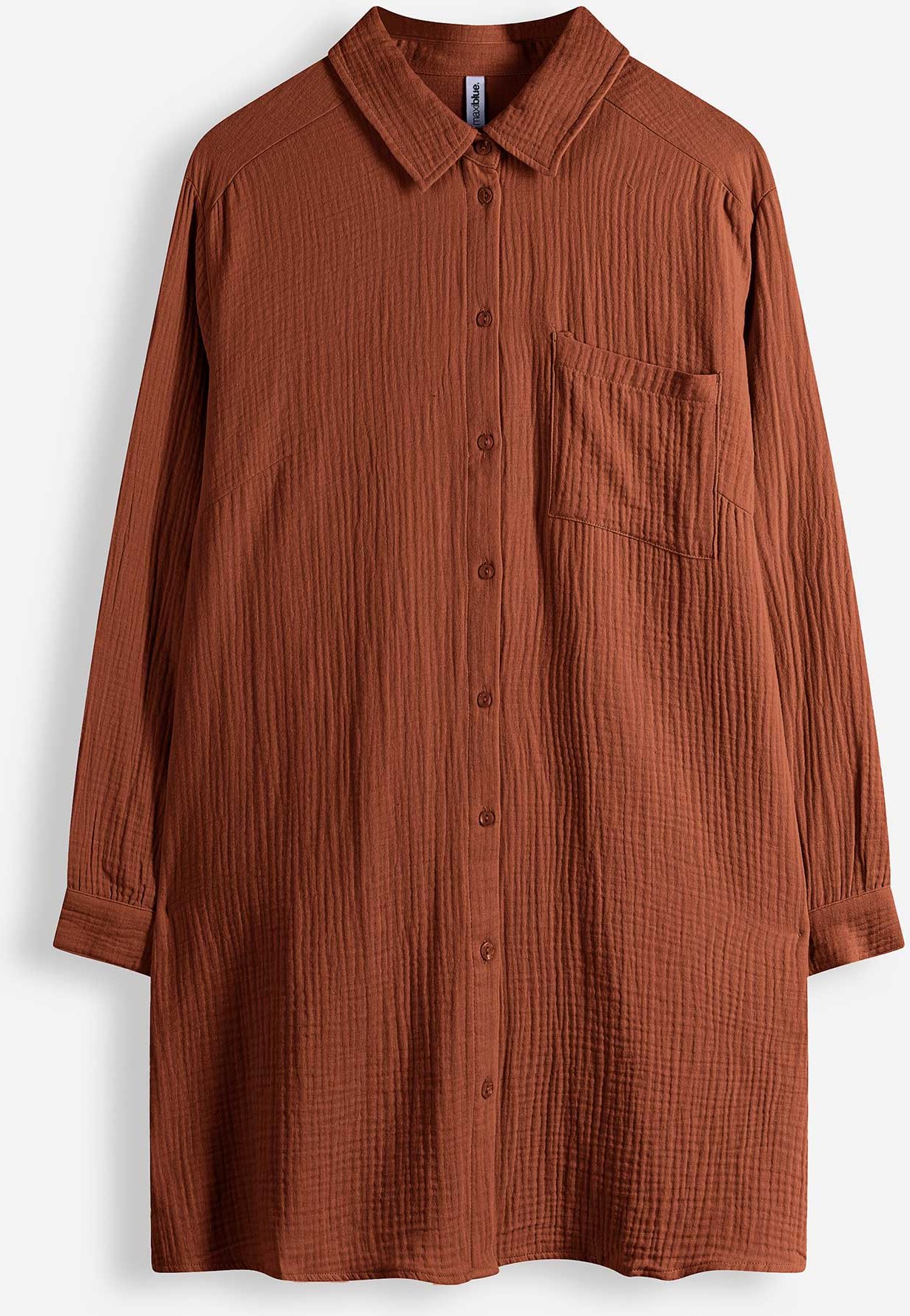 Bluse - Musselin - dunkelrot