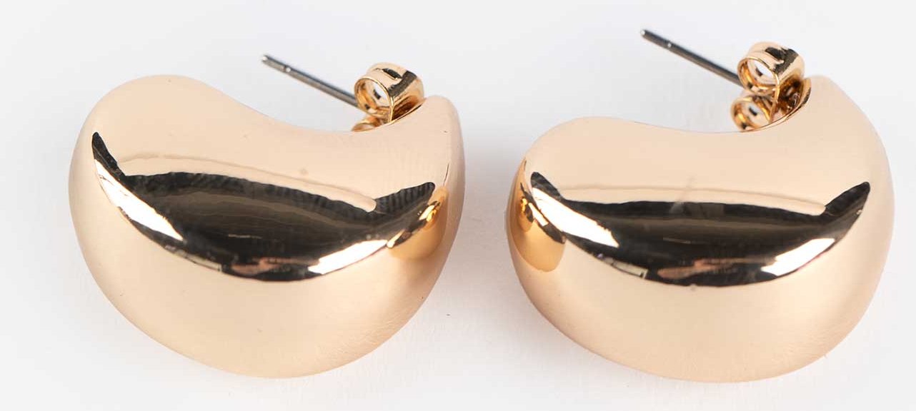 Ohrringe - einfarbig - goldfarben