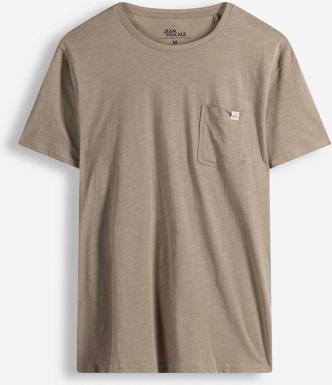 T-Shirt - Brusttasche - hellbraun