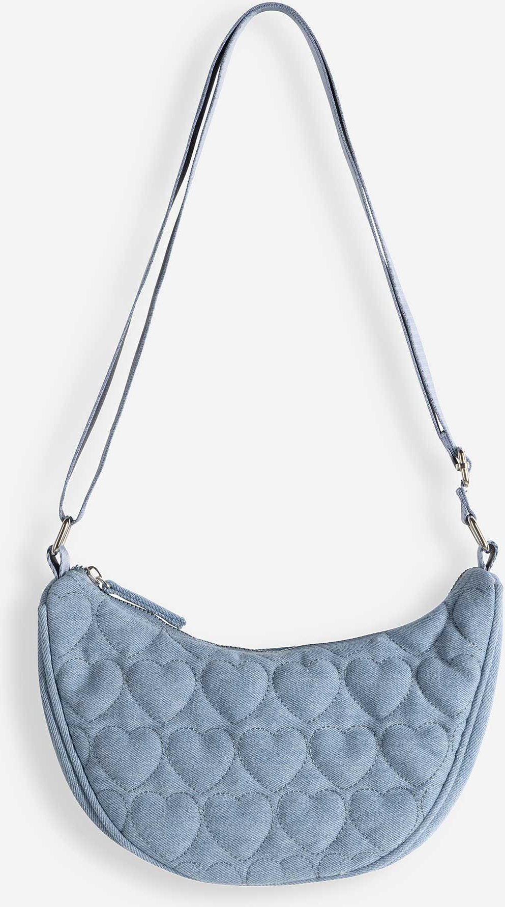 Umhängetasche - Steppmuster - blau