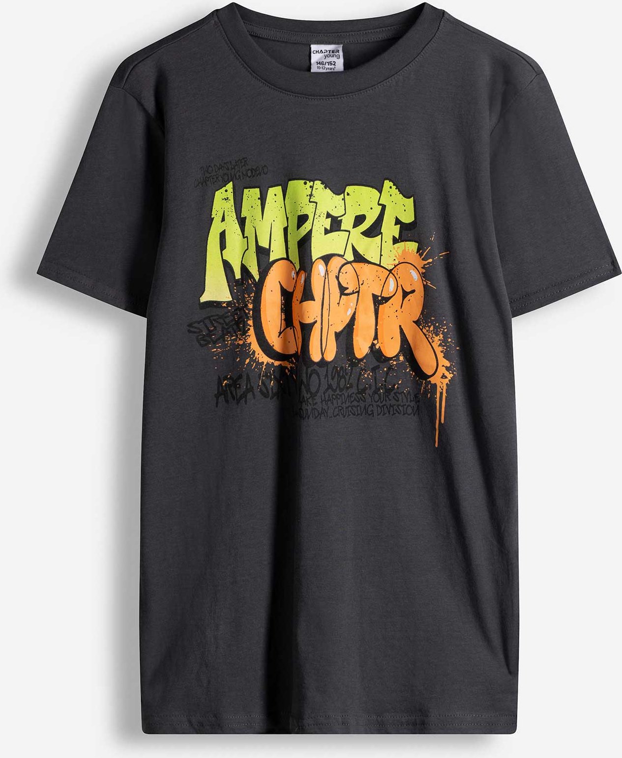 T-Shirt - Frontprint - dunkelgrau