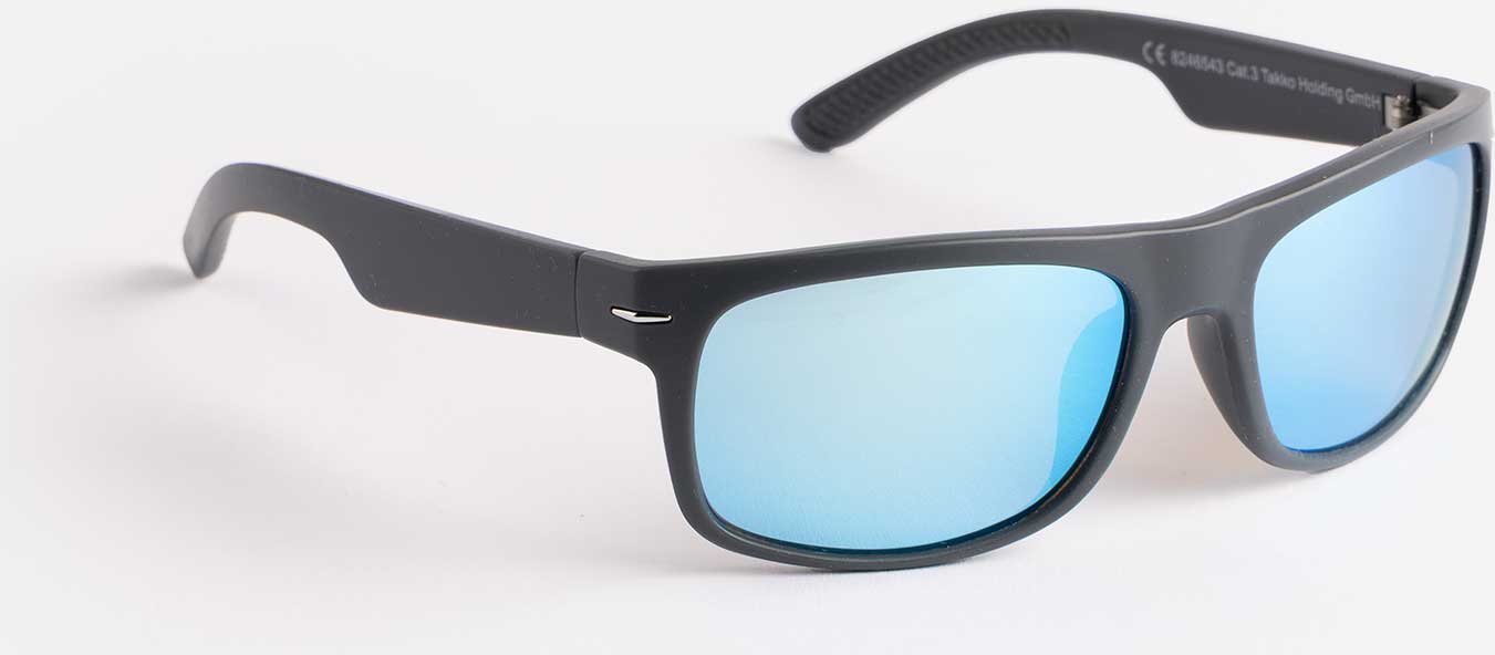 Sonnenbrille - verspiegelt - dunkelgrau