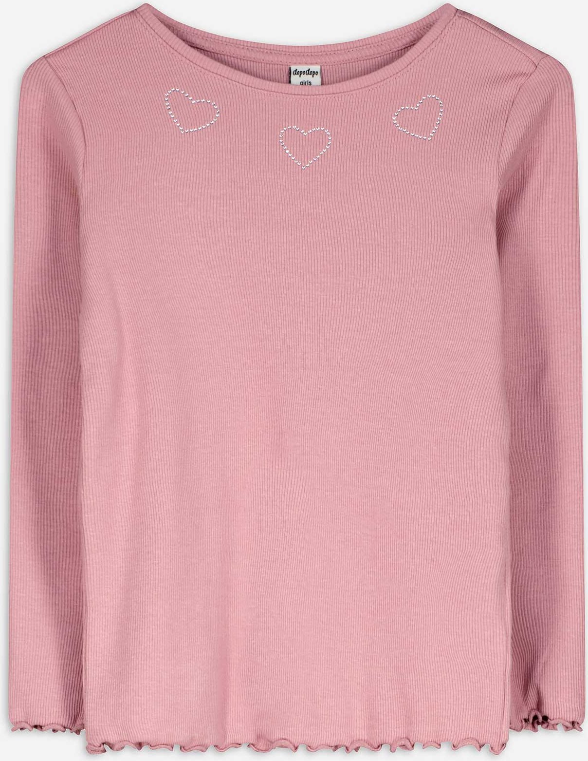 Langarmshirt - einfarbig - lila