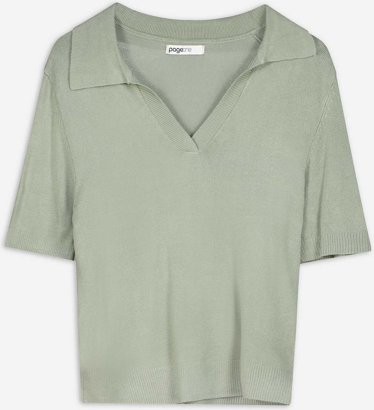 Strickshirt - Viskose-Mix - hellgrün