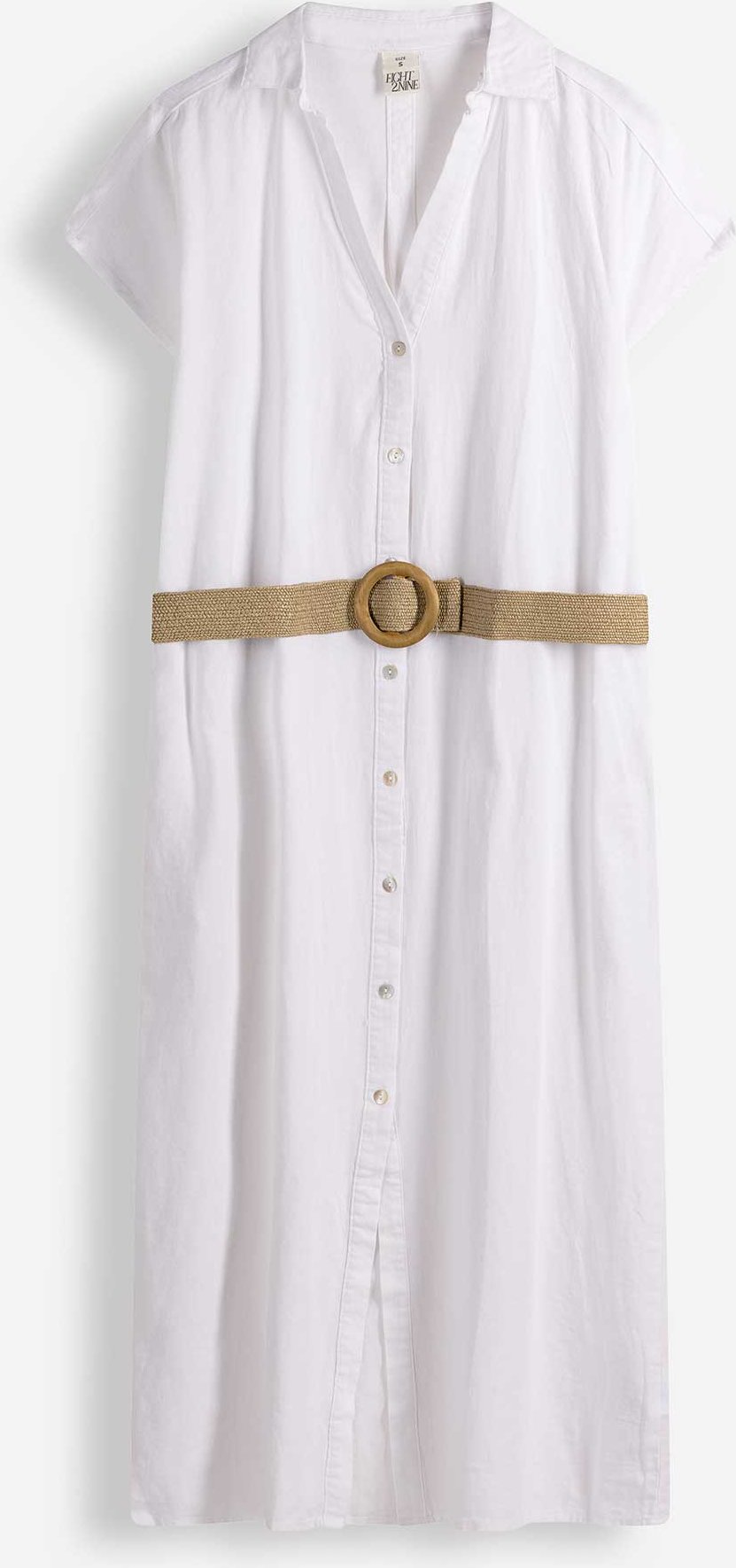 Kleid - einfarbig - weiß