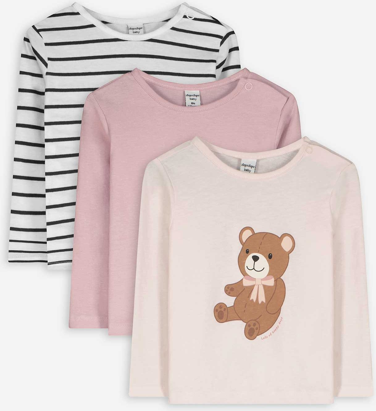Langarmshirt - 3er-Pack