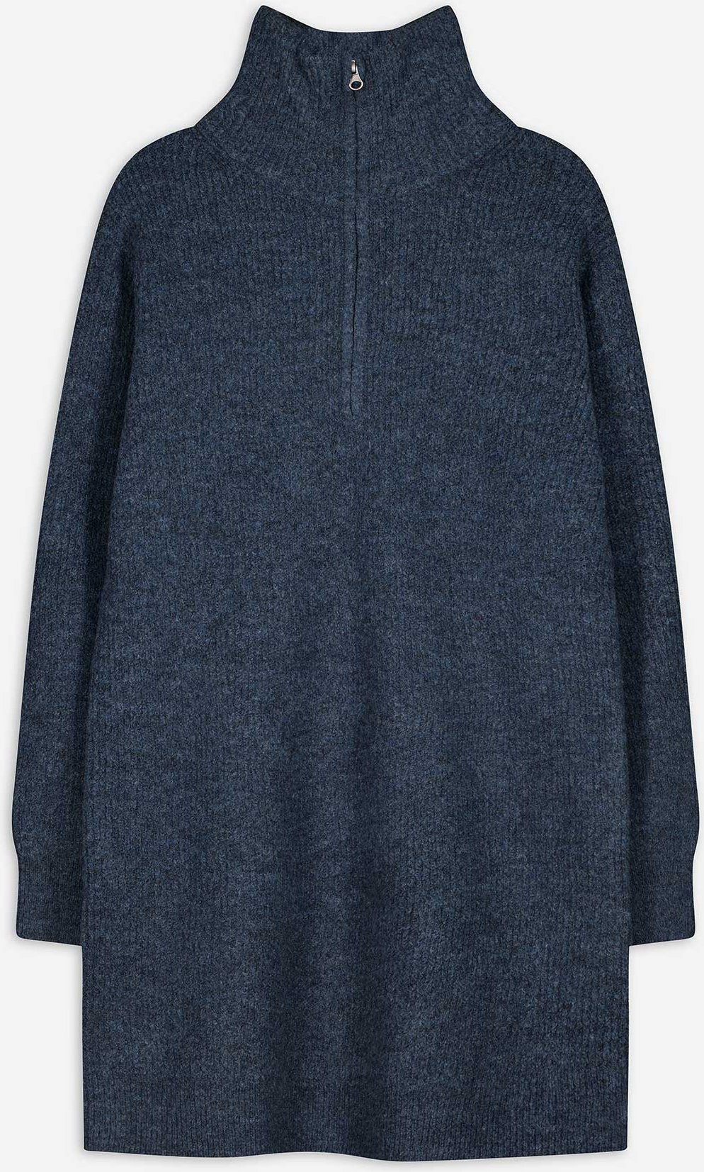 Kleid - Rollkragen - dunkelblau