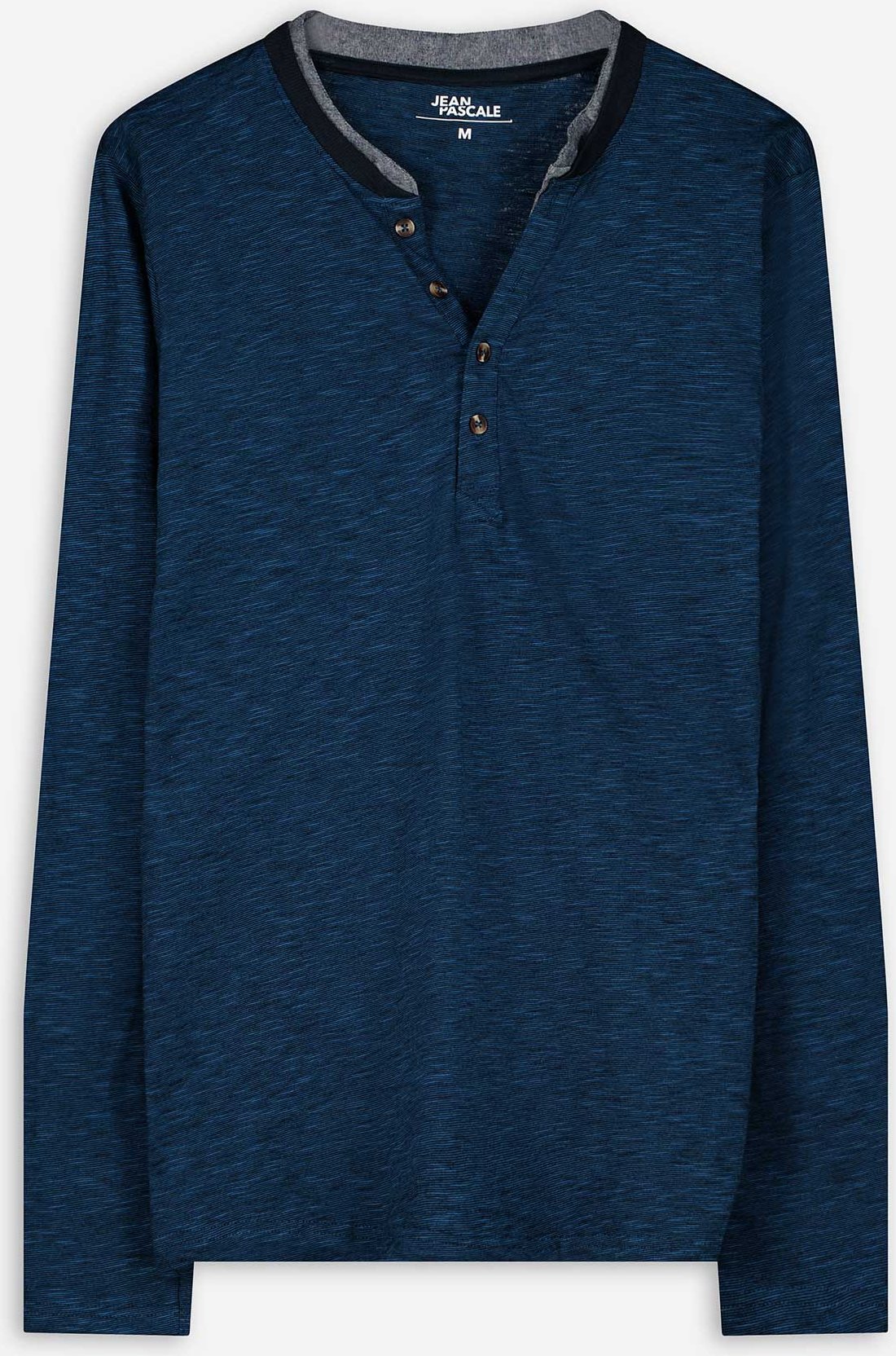 Thumbnail - Langarmshirt - Double-Layer-Look - dunkelblau