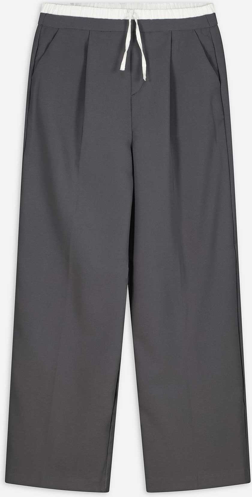 Thumbnail - Hose - Double-Layer-Look - dunkelgrau