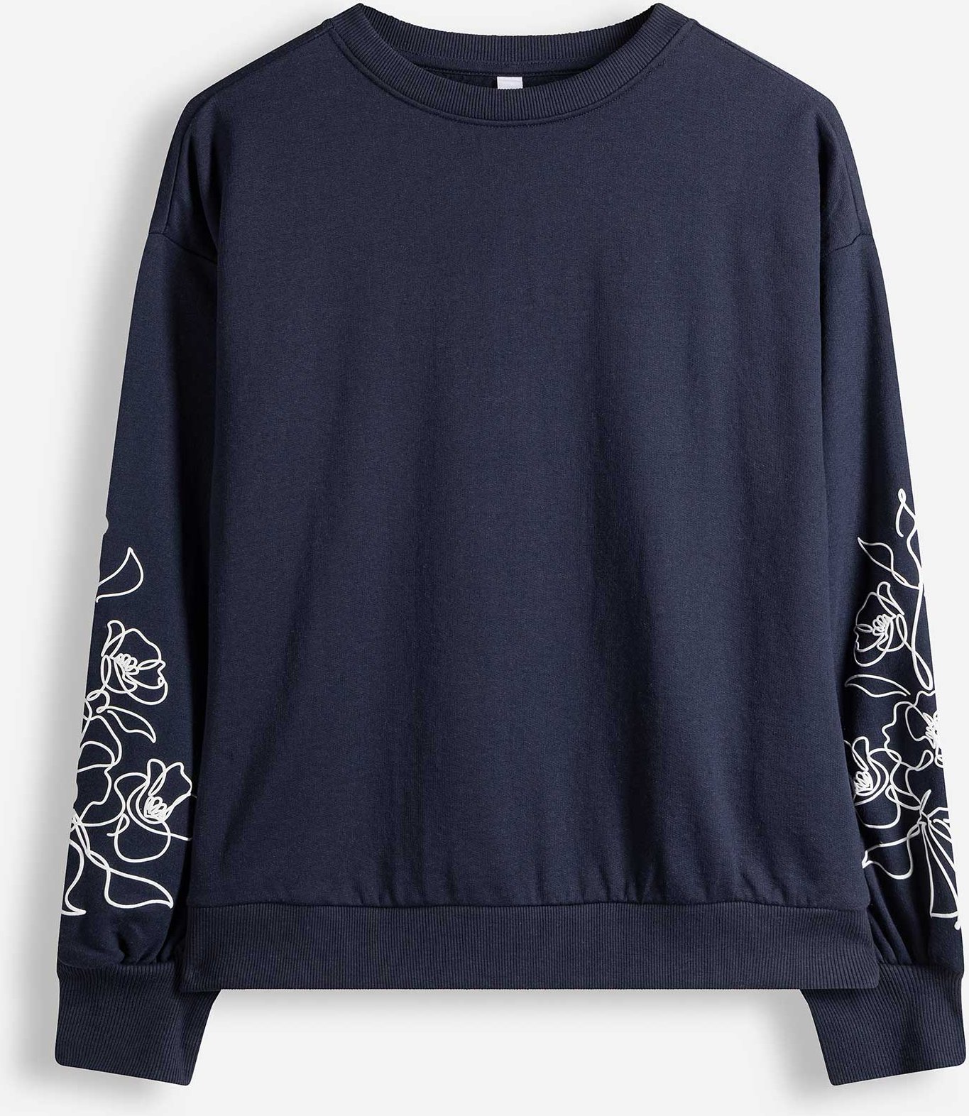 Sweatshirt - Ballonärmel - dunkelblau