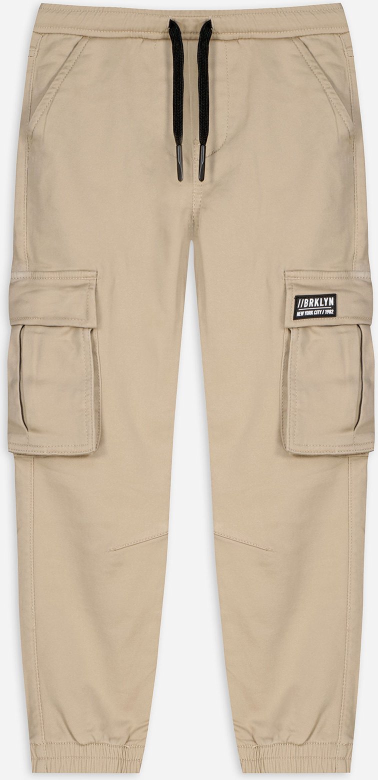 Thumbnail - Jogpants - Aufgesetze Taschen - beige