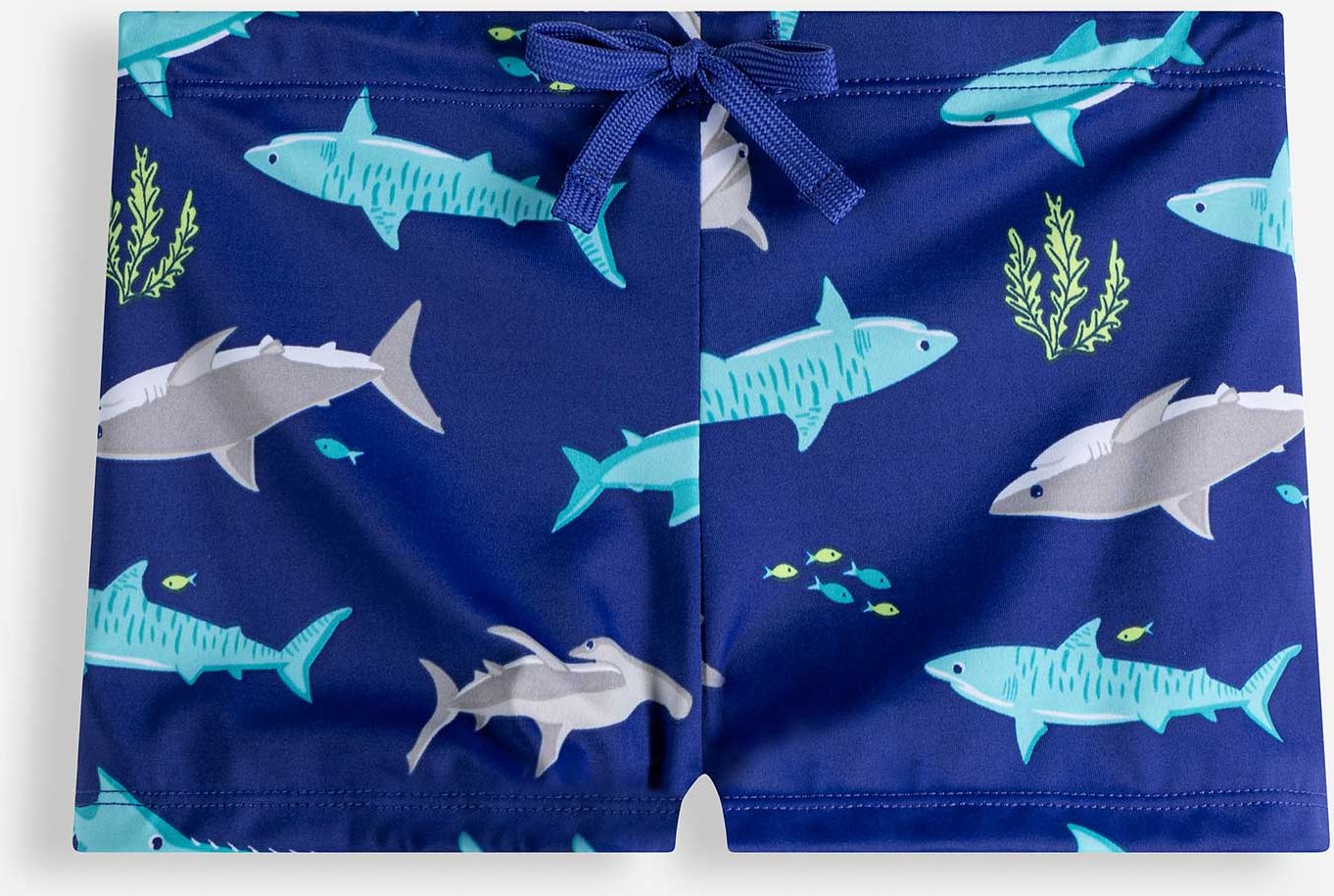 Badehose - Allover-Print - blau