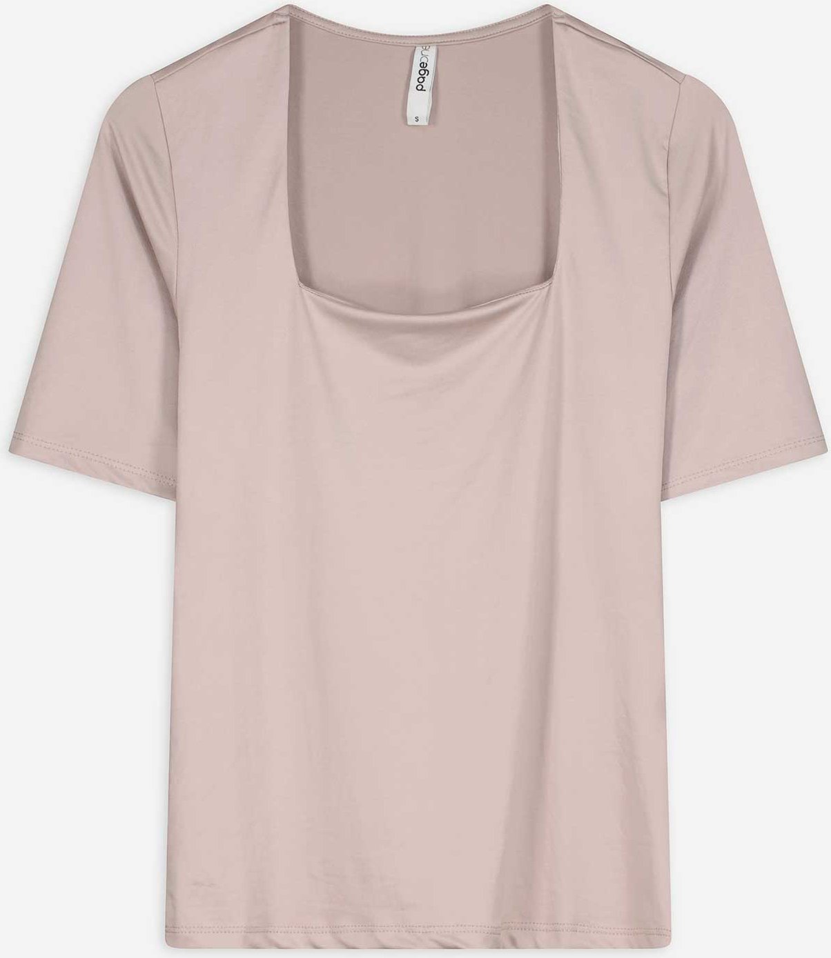 Thumbnail - T-Shirt - Material-Mix - beige