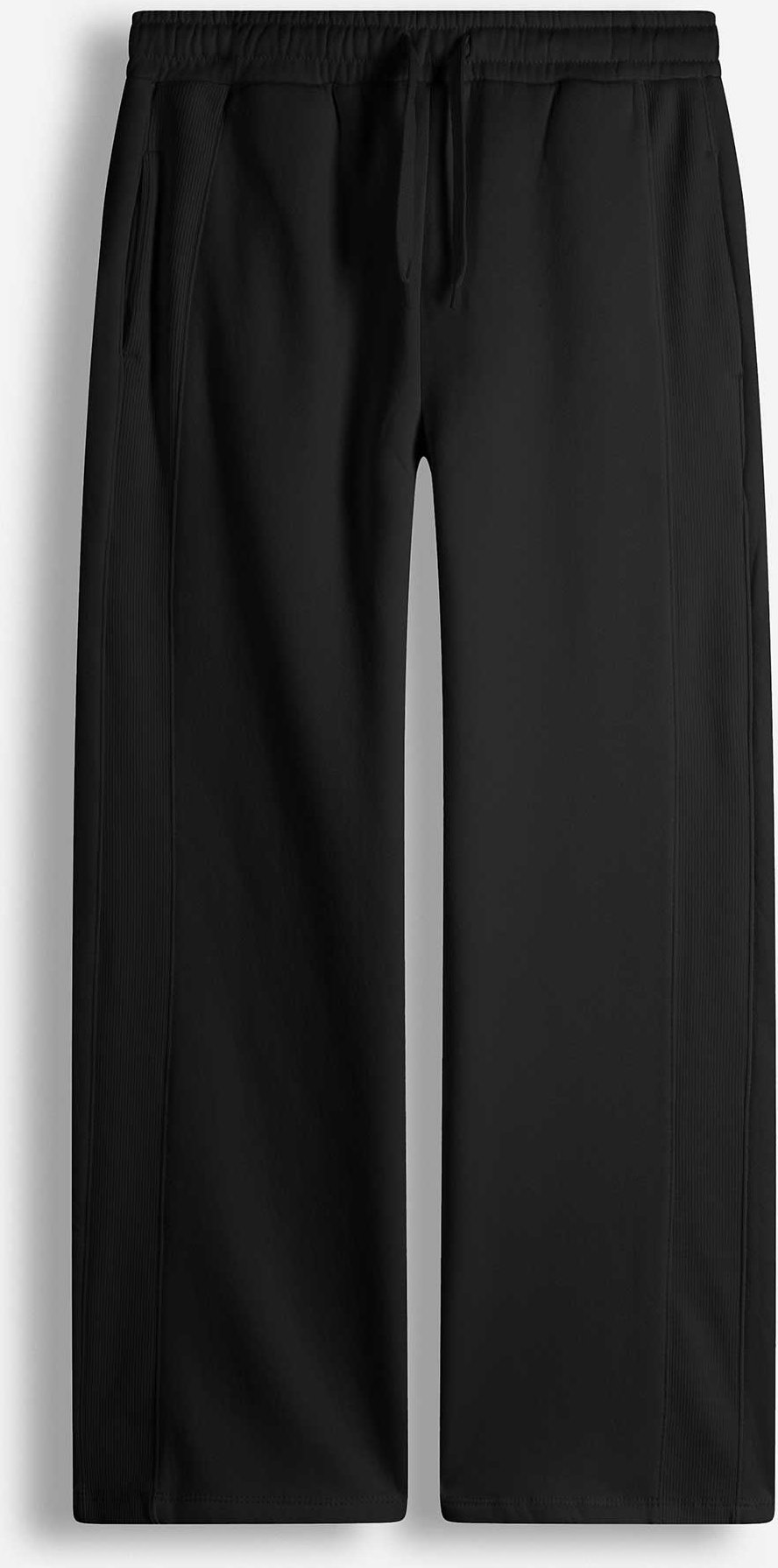 Jogginghose - Weites Bein - schwarz