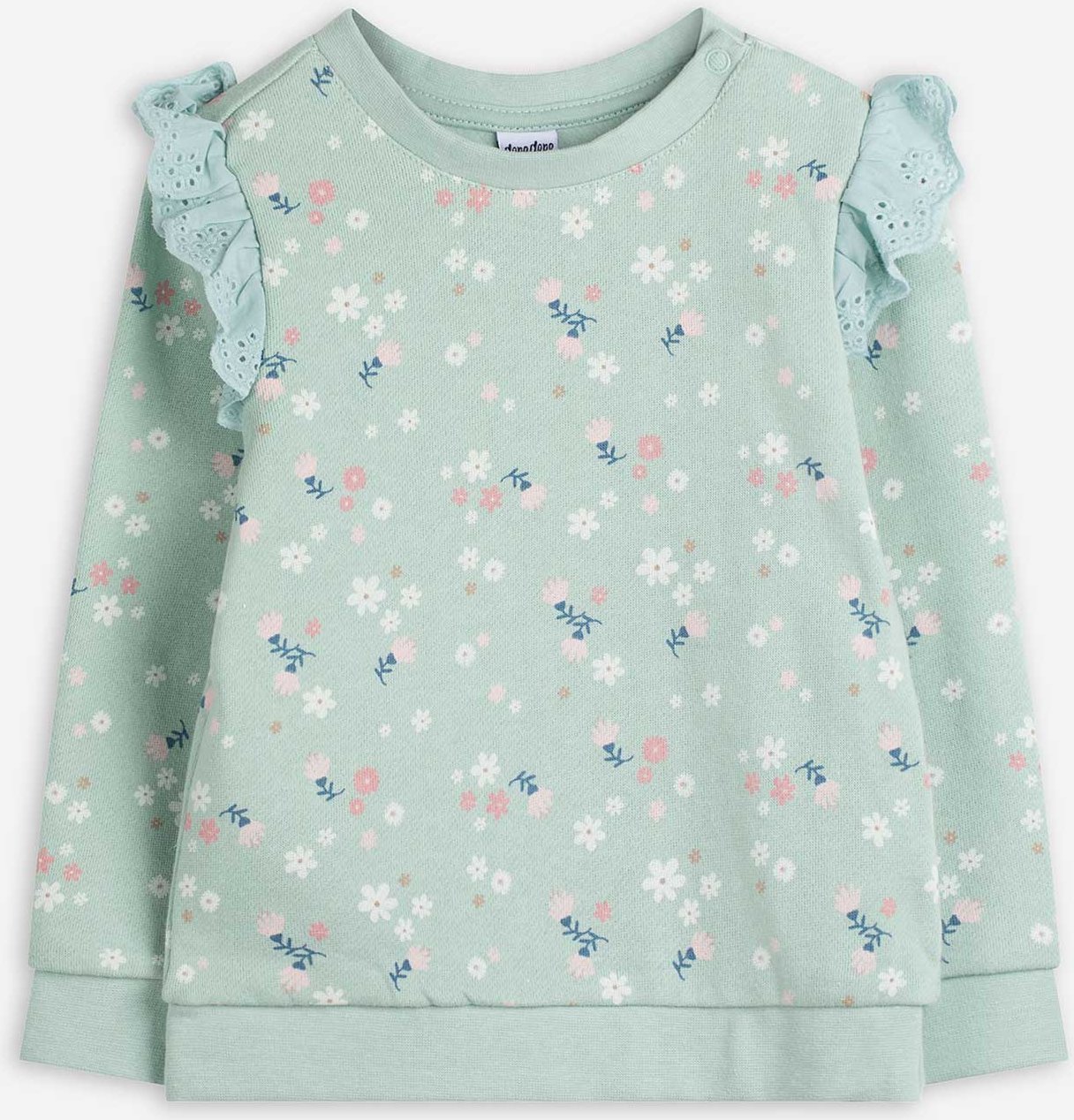 Sweatshirt - Lochspitze - hellgrün