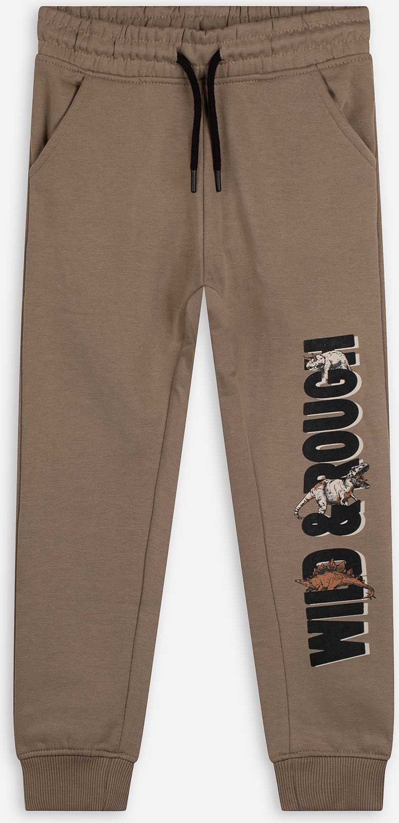 Jogginghose - Print - hellbraun