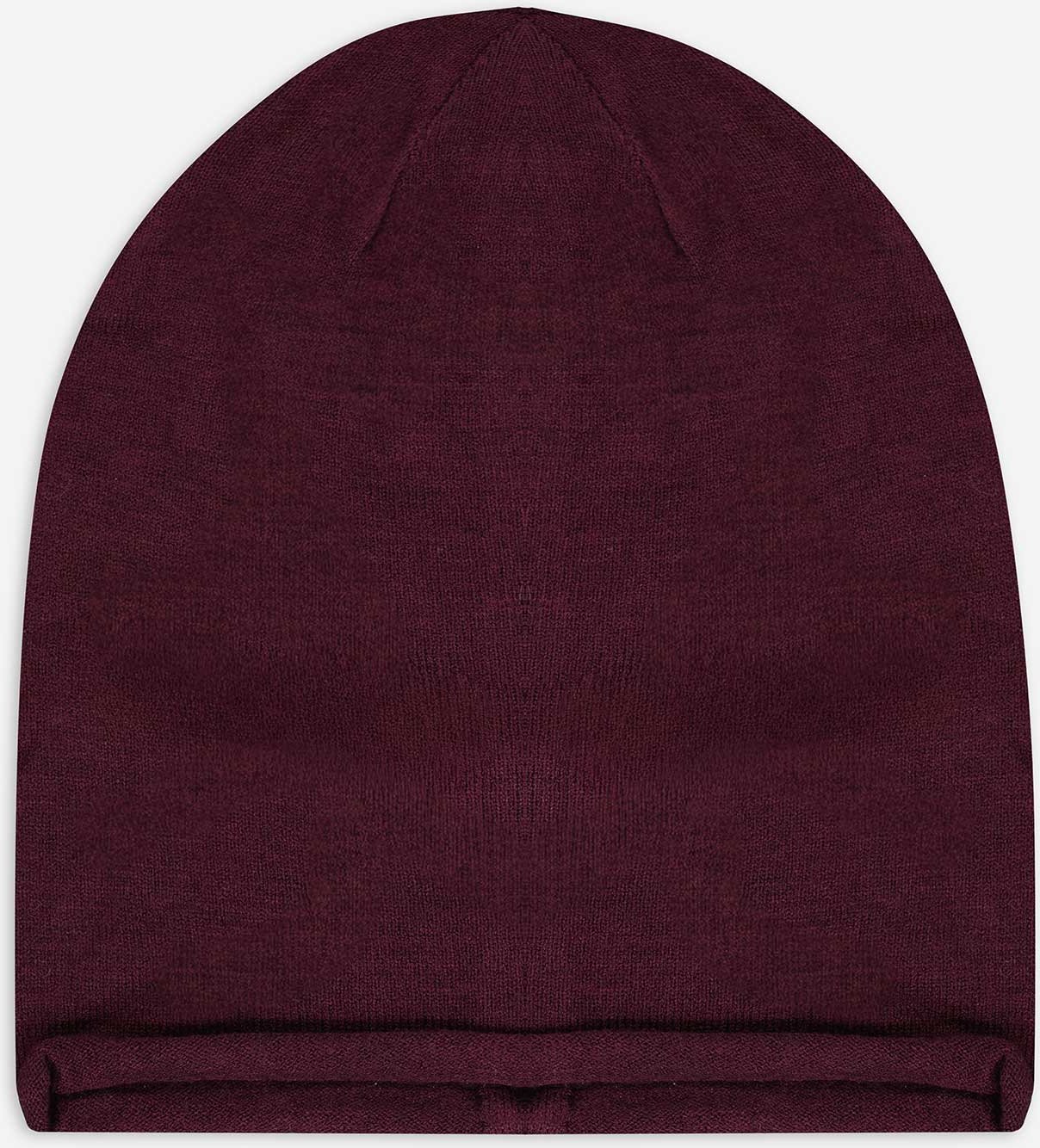 Thumbnail - Beanie - einfarbig - dunkelrot