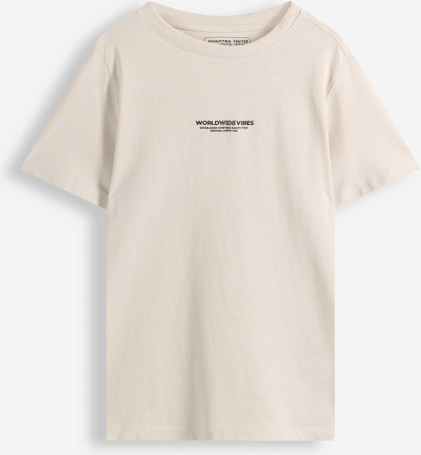 T-Shirt - Piqué - hellgrau