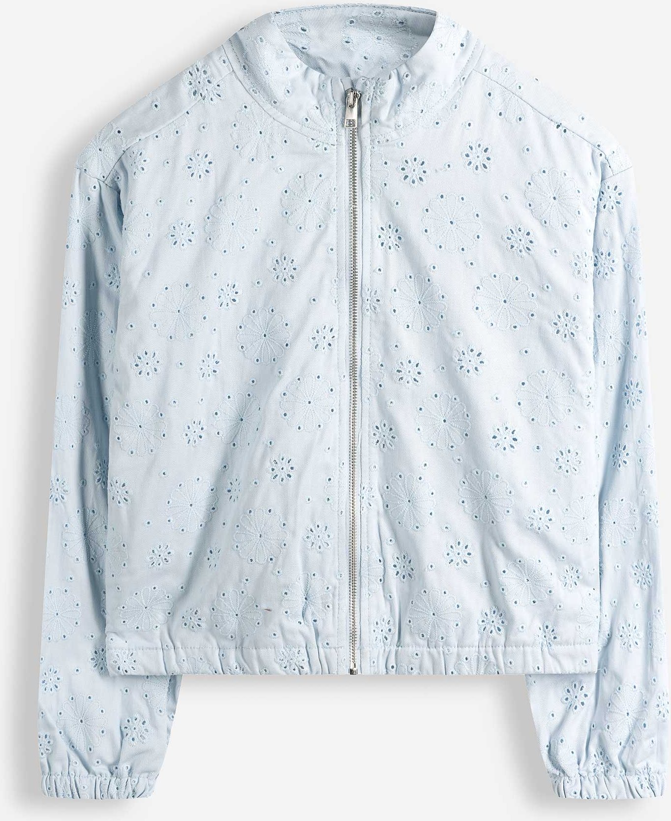 Jacke - Lochspitze - hellblau