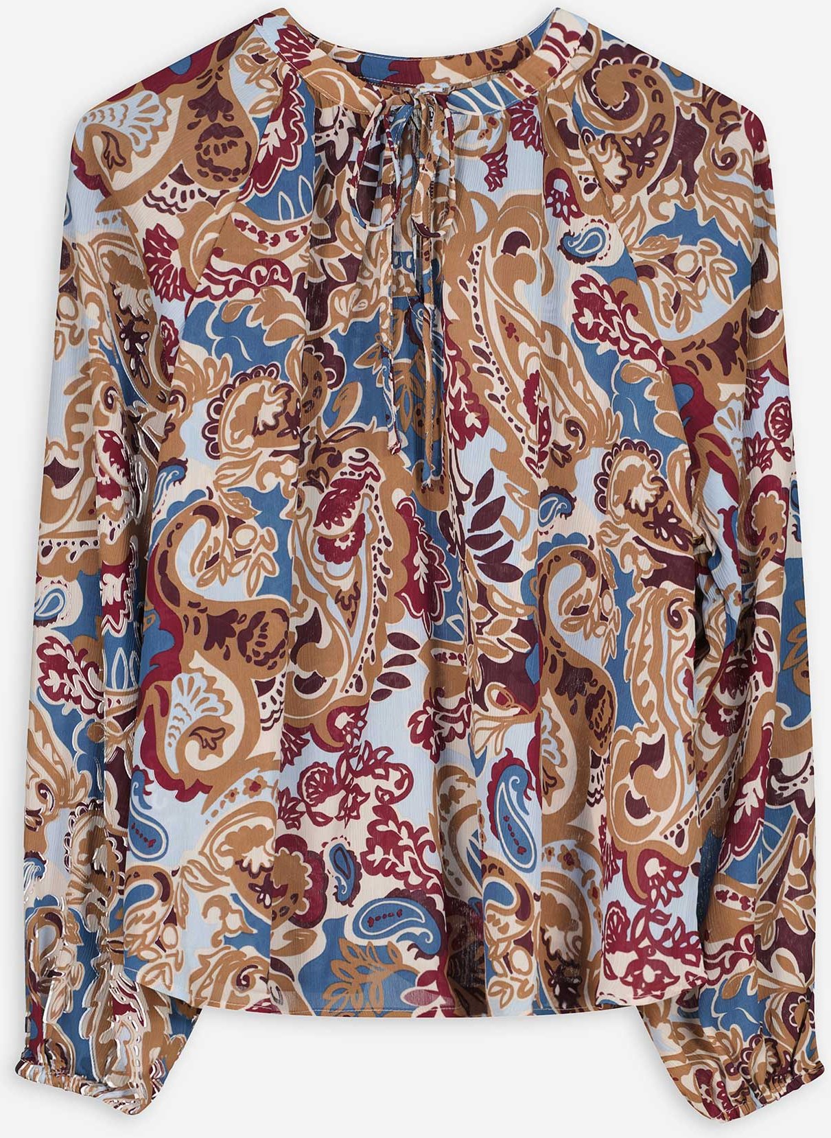 Thumbnail - Bluse - Paisleymuster - weiß
