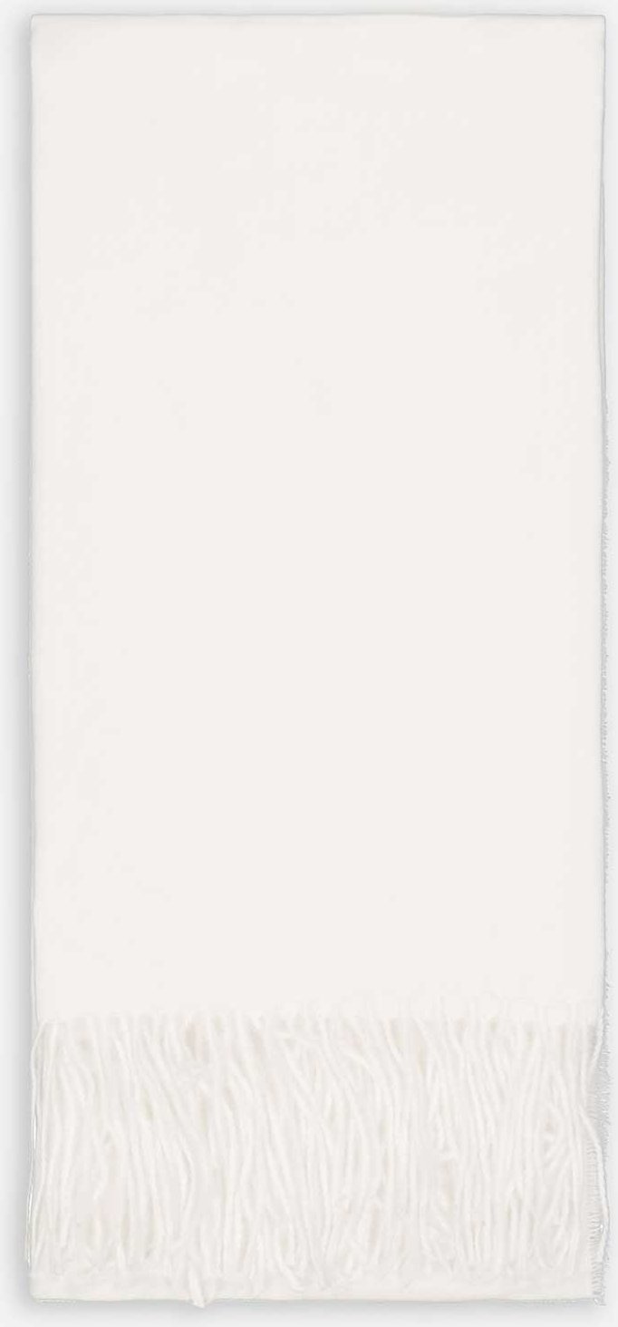 Schal - einfarbig - weiß