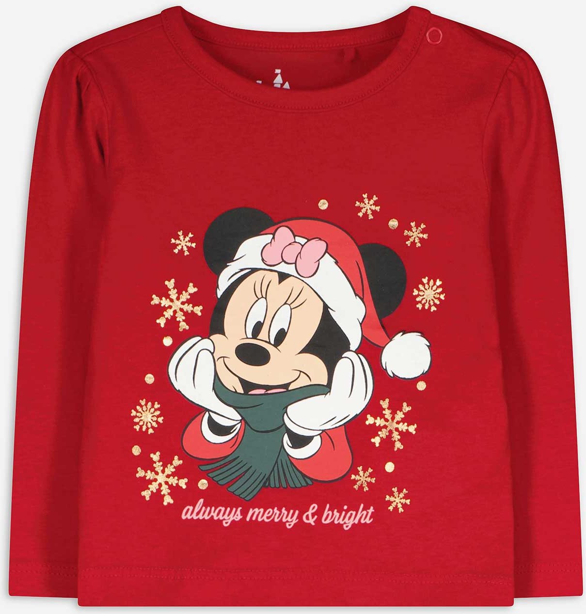 Langarmshirt - Minnie Mouse - rot