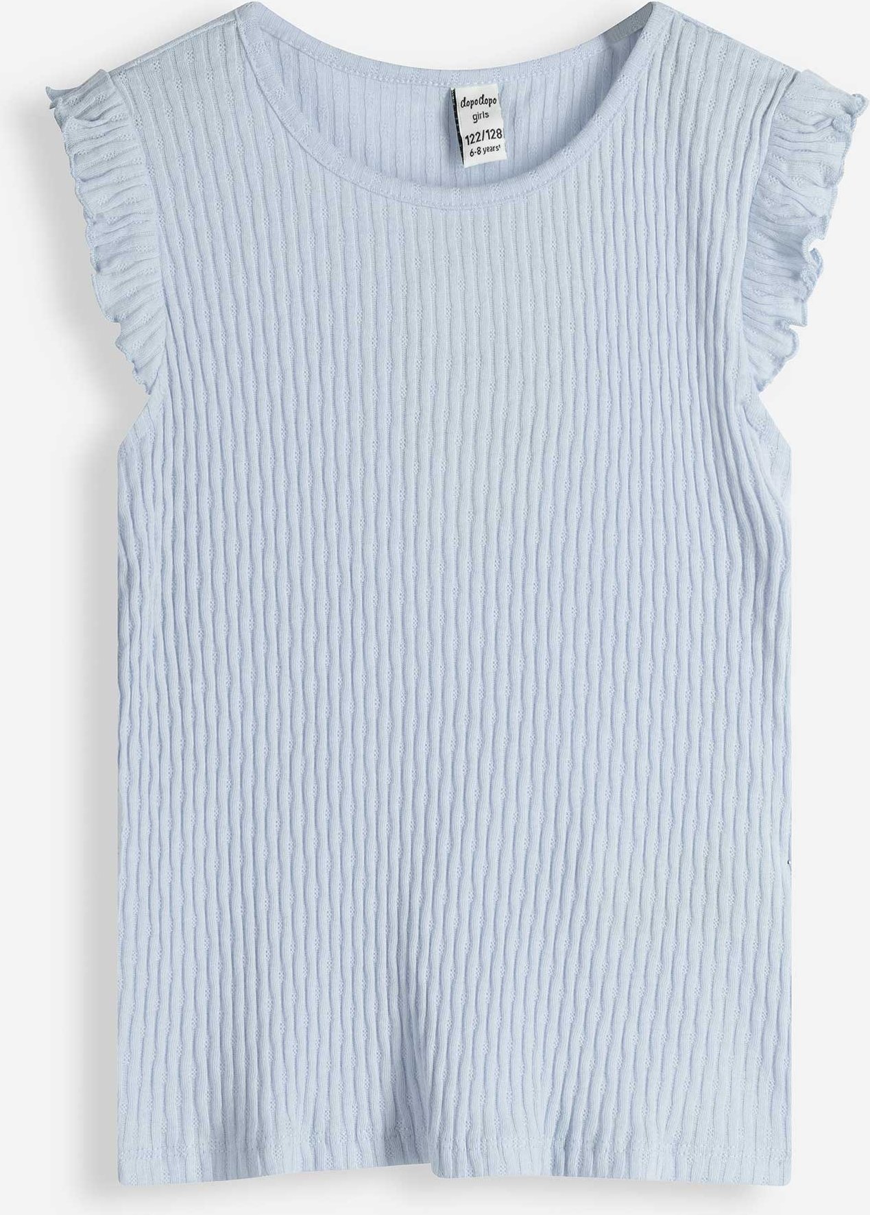 Thumbnail - Shirt - Gerippt - hellblau