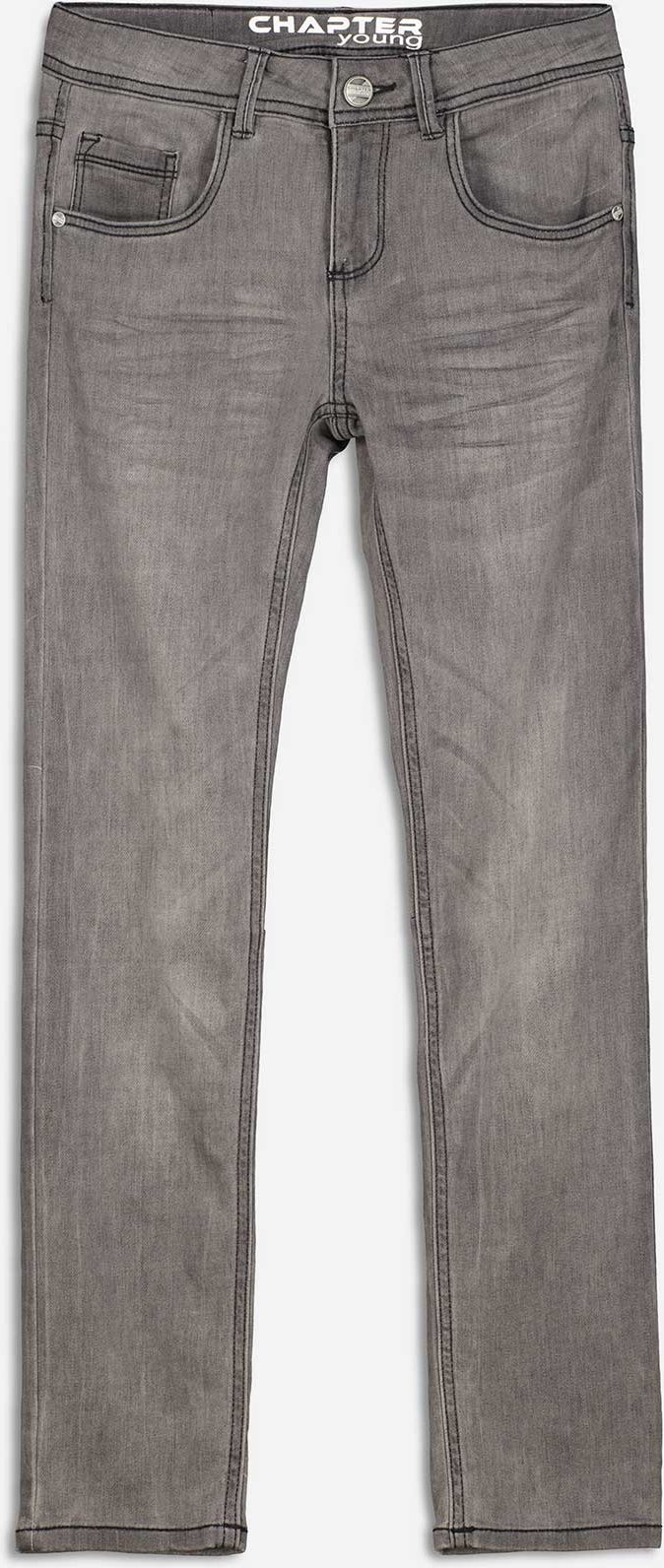 Jeans - Eingrifftaschen - grau