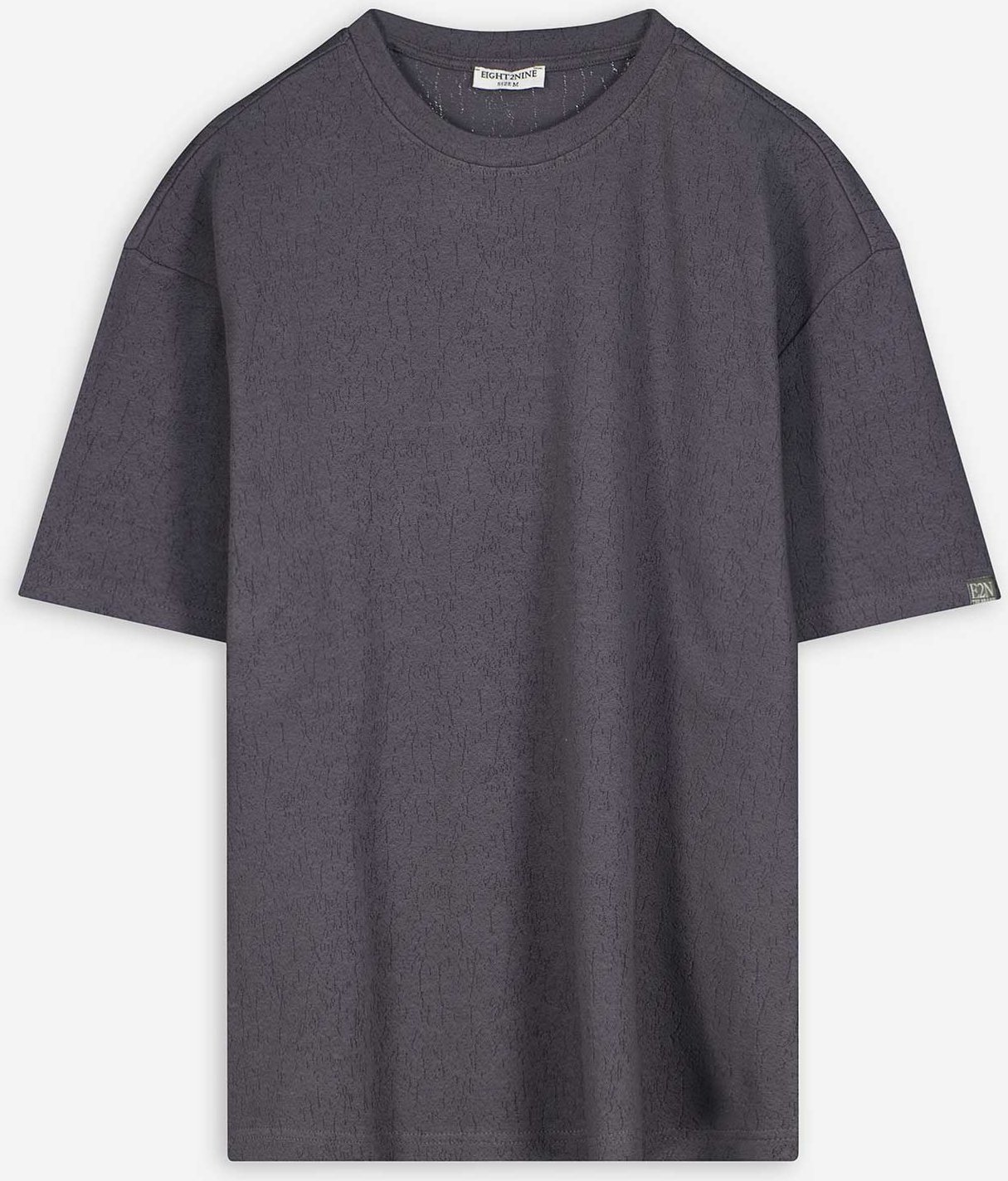 Thumbnail - T-Shirt - Baumwoll-Mix - dunkelgrau