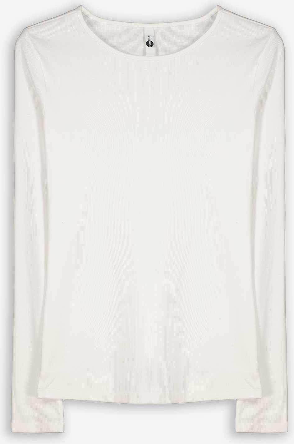 Shirt - Rippenstruktur - weiß