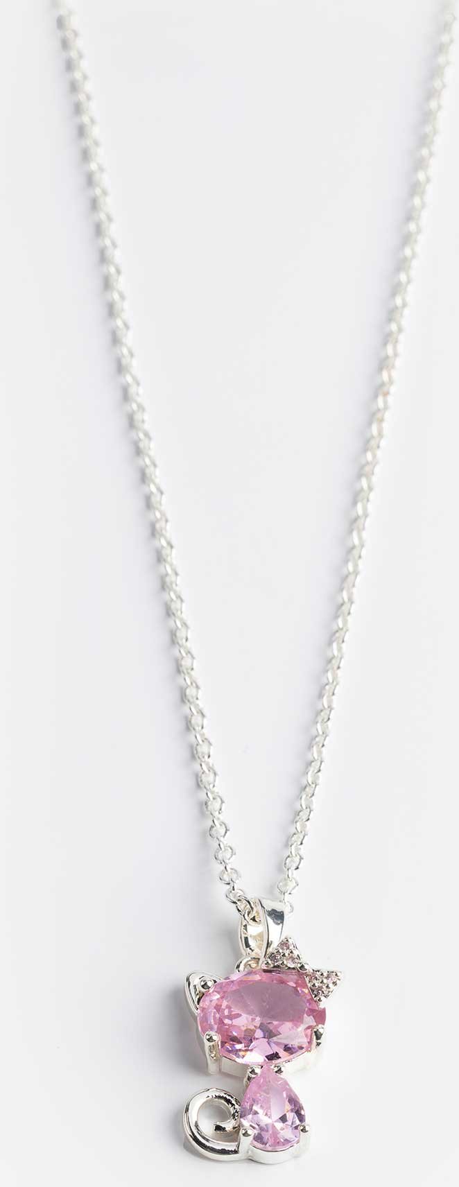 Kette - Anhänger - silberfarben