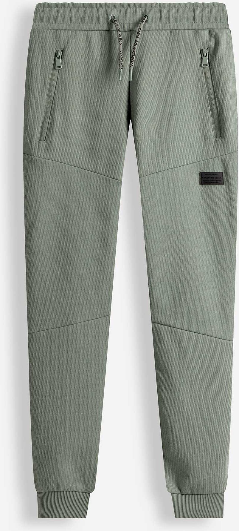 Jogginghose - Piqué - dunkelgrün