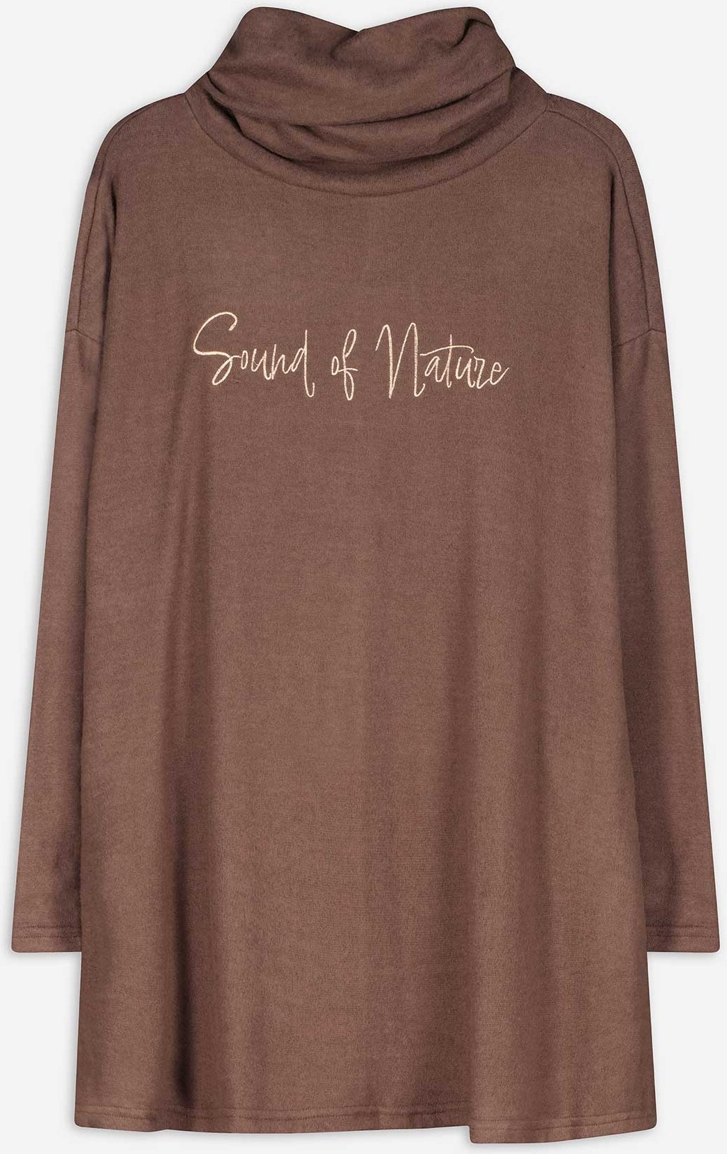 Thumbnail - Langarmshirt - Stickerei - braun