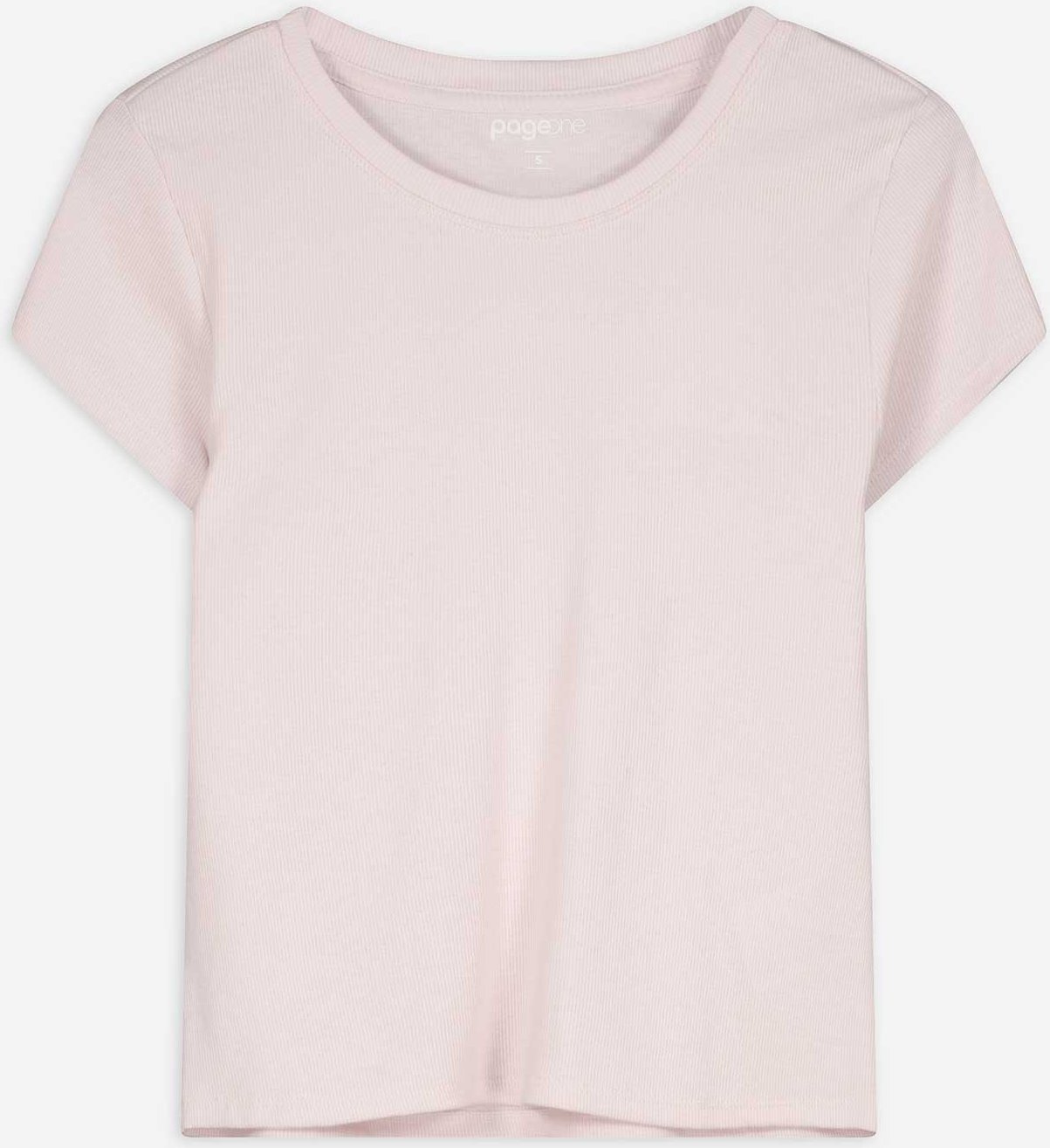 T-Shirt - Gerippt - rosa