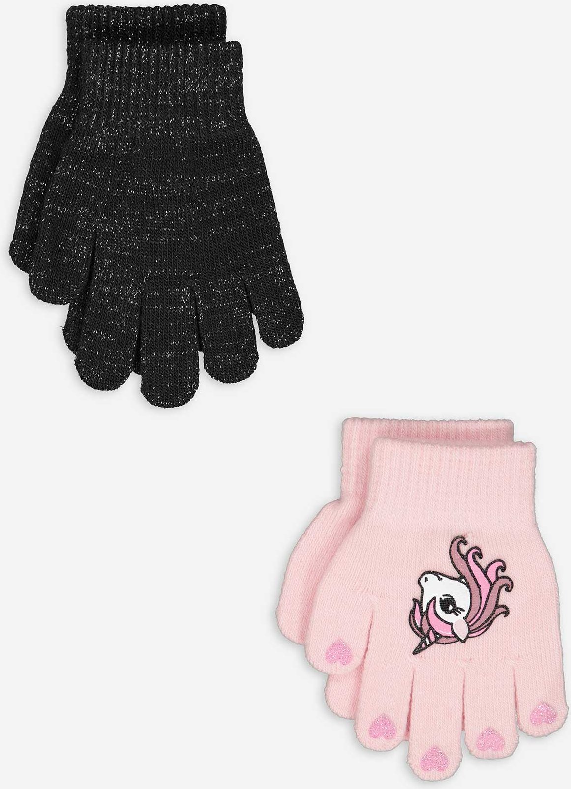 Handschuhe - 2er-Pack - rosa
