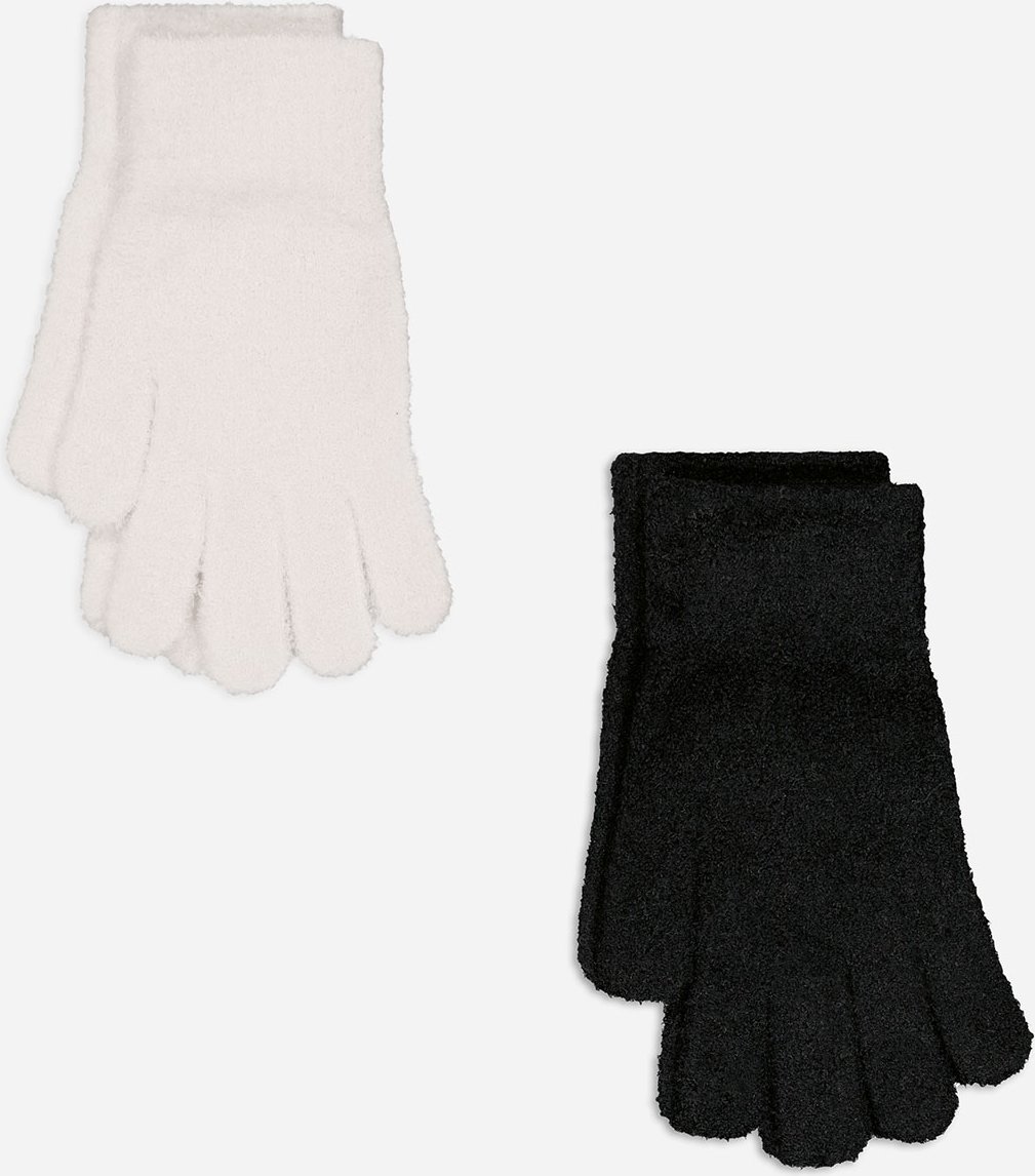 Handschuhe - 2er-Pack - schwarz