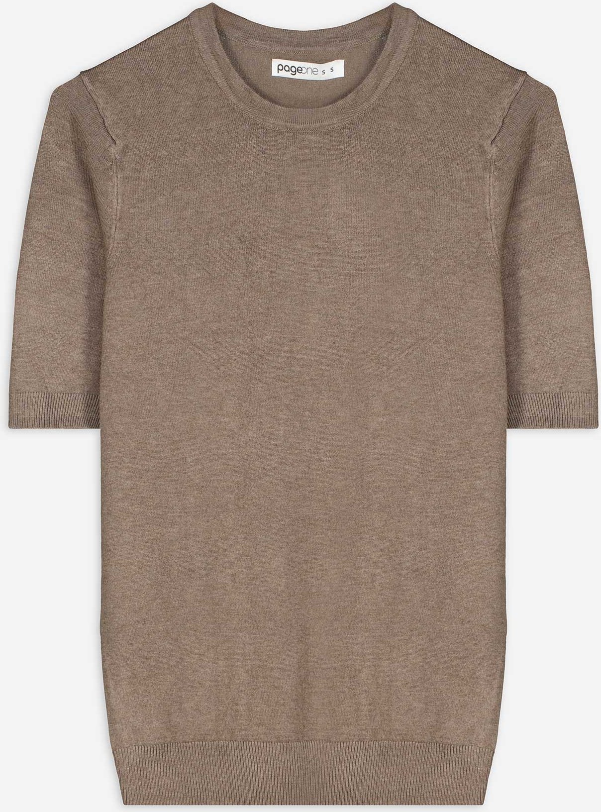 Pullover - Kurze Ärmel - dunkelgrau