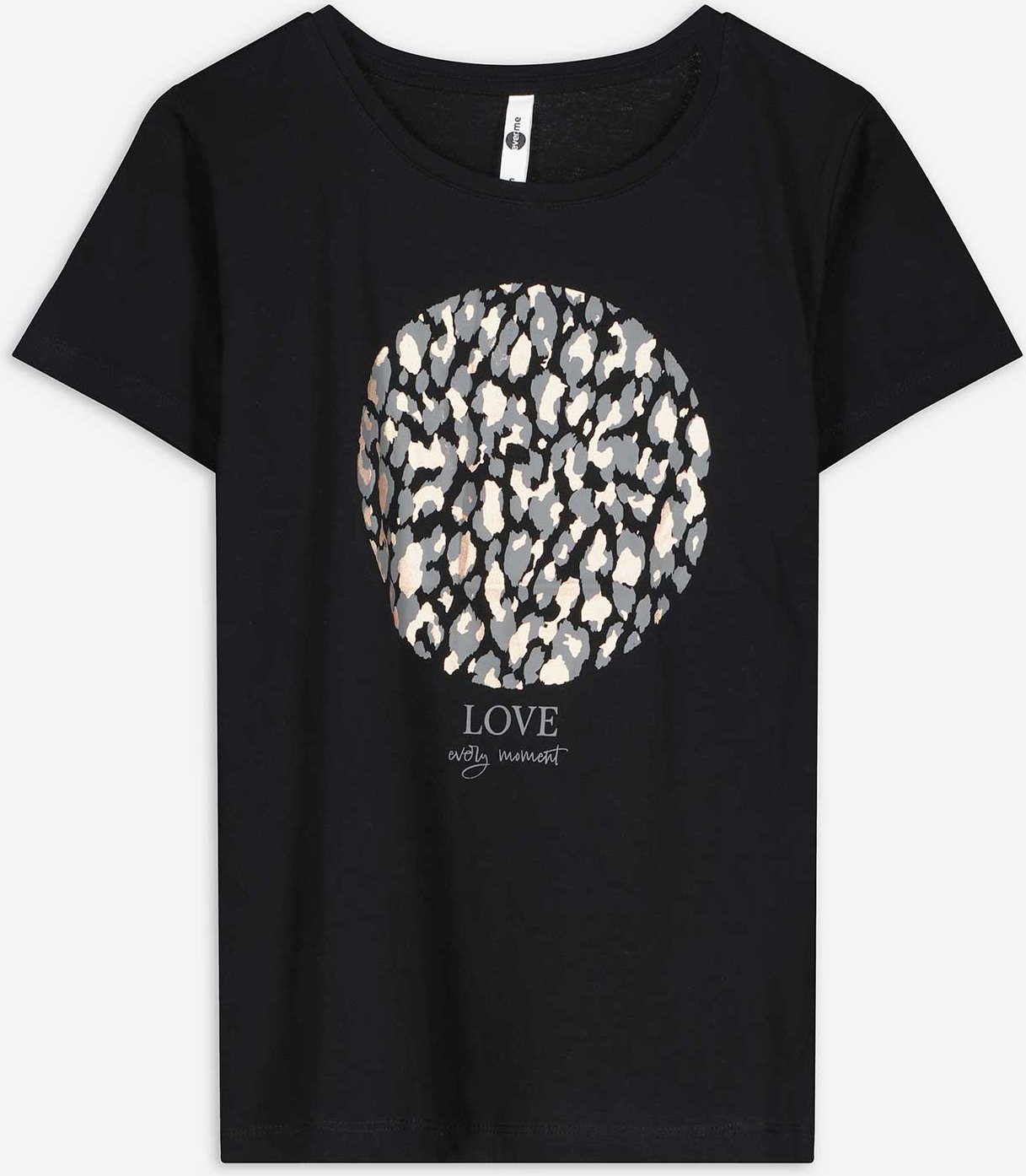 T-Shirt - Glitzerprint - schwarz