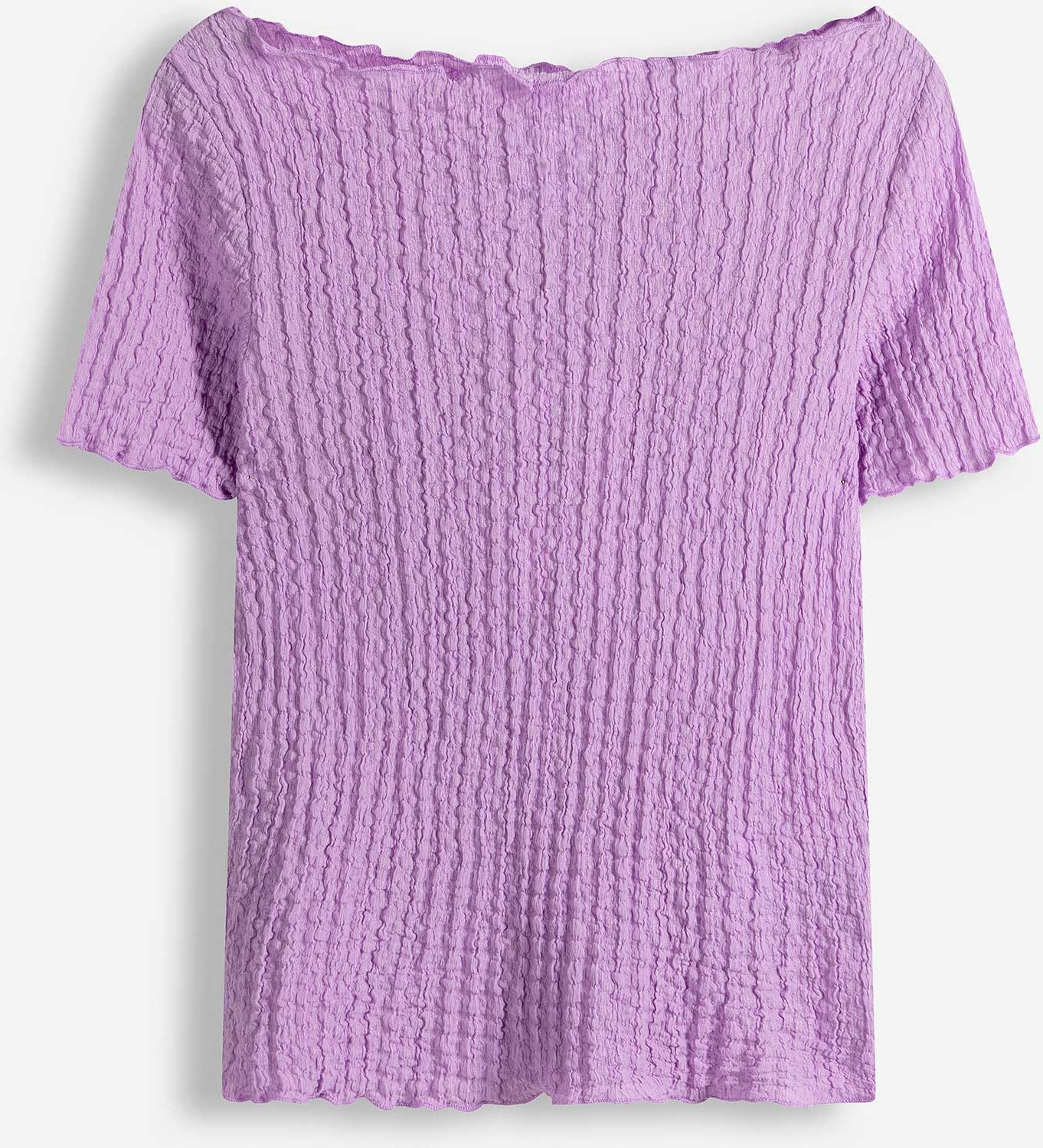 T-Shirt - Carmen-Ausschnitt - lila