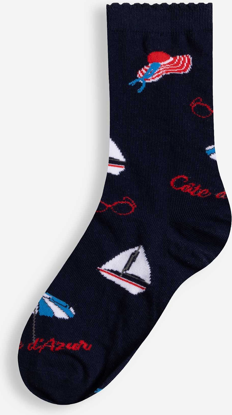 Socken - Allover-Muster - dunkelblau