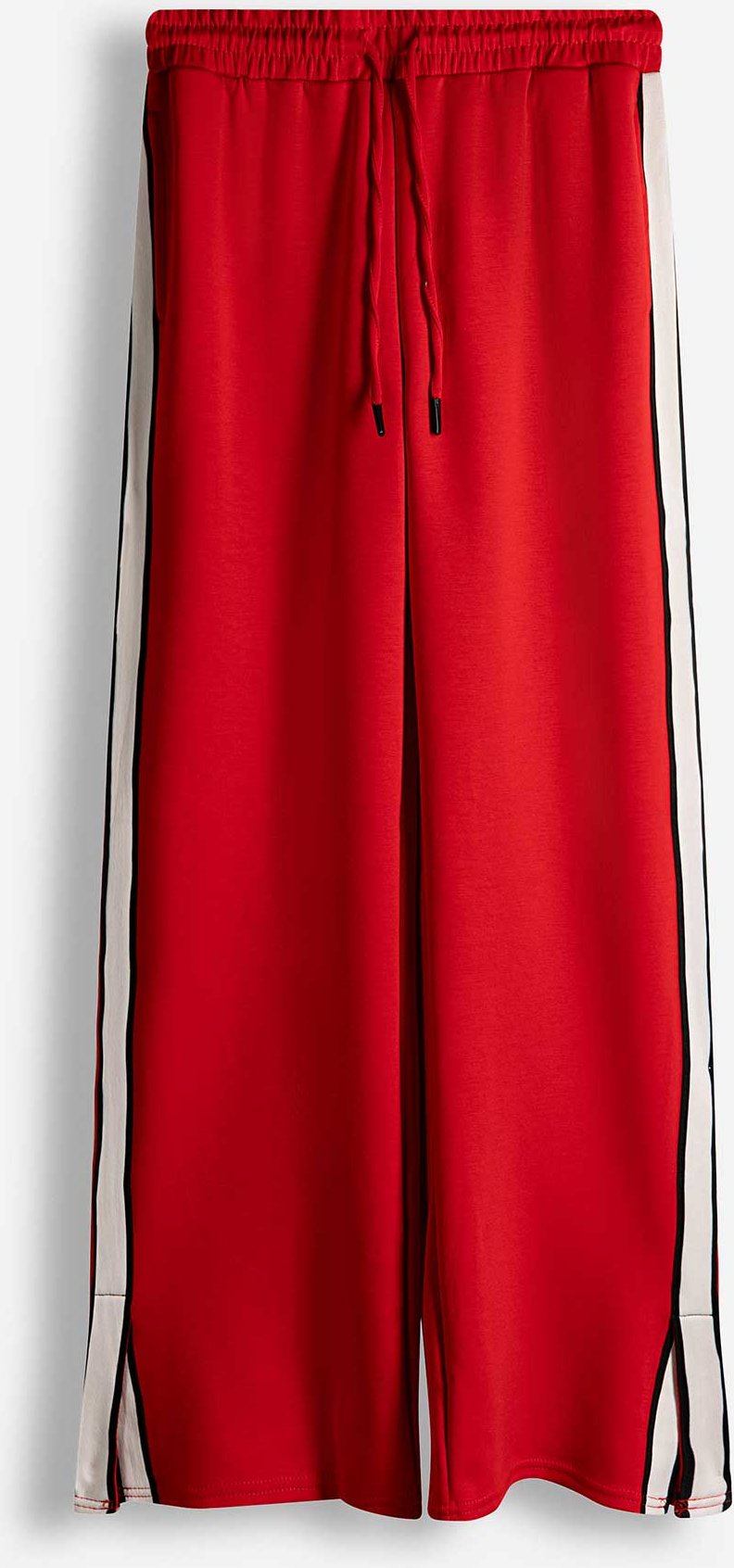 Palazzohose - Galonstreifen - rot